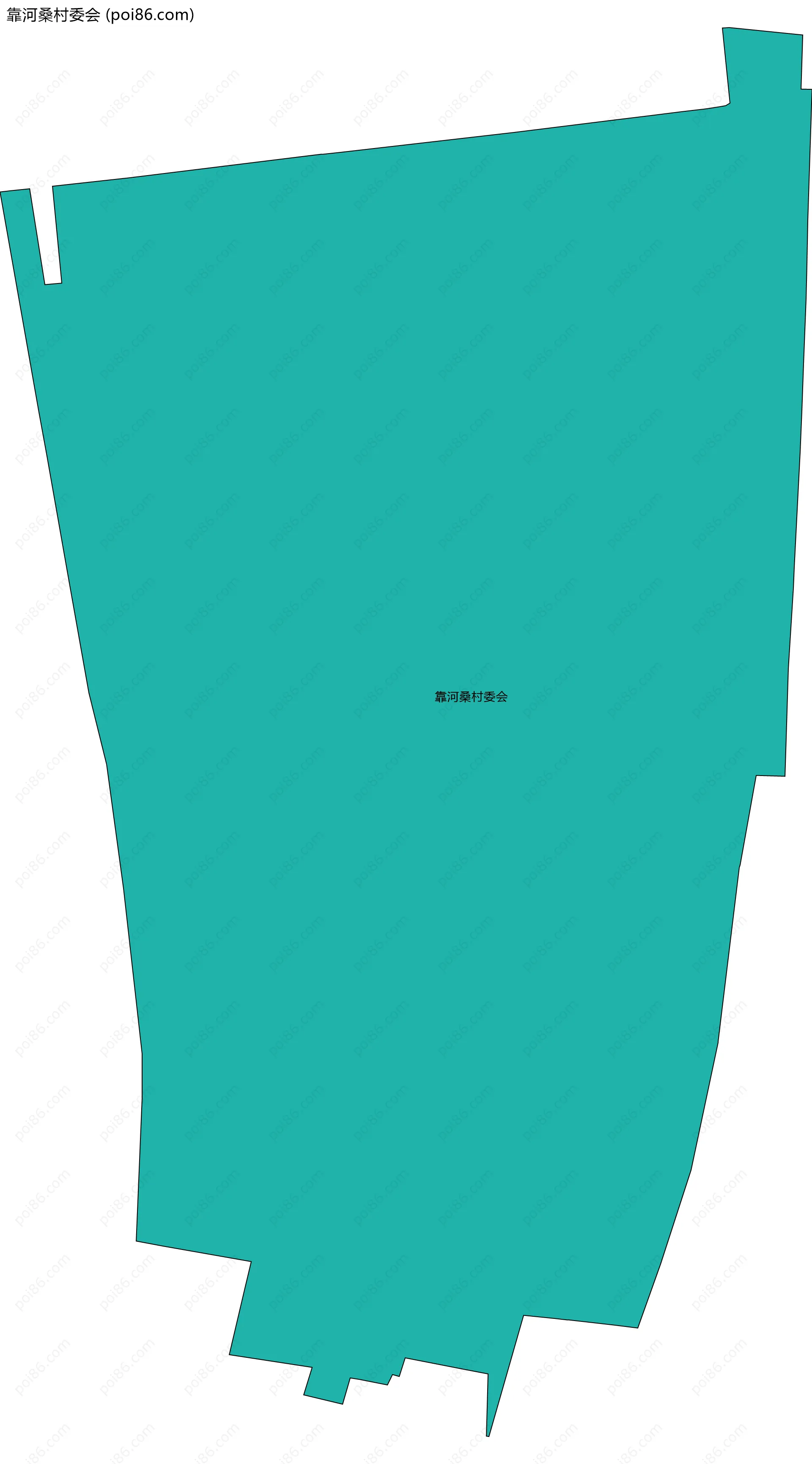 靠河桑村委会边界地图