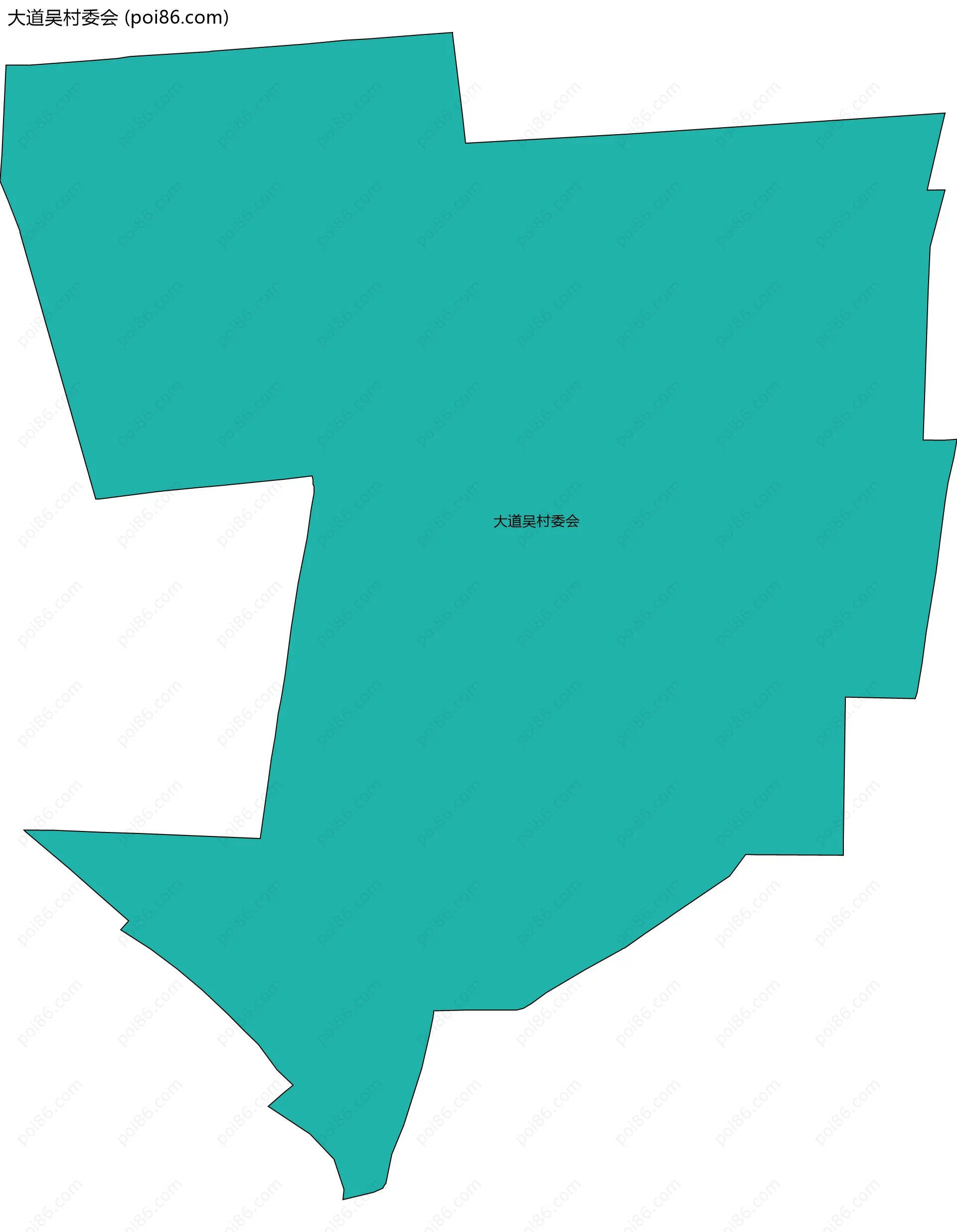 大道吴村委会边界地图