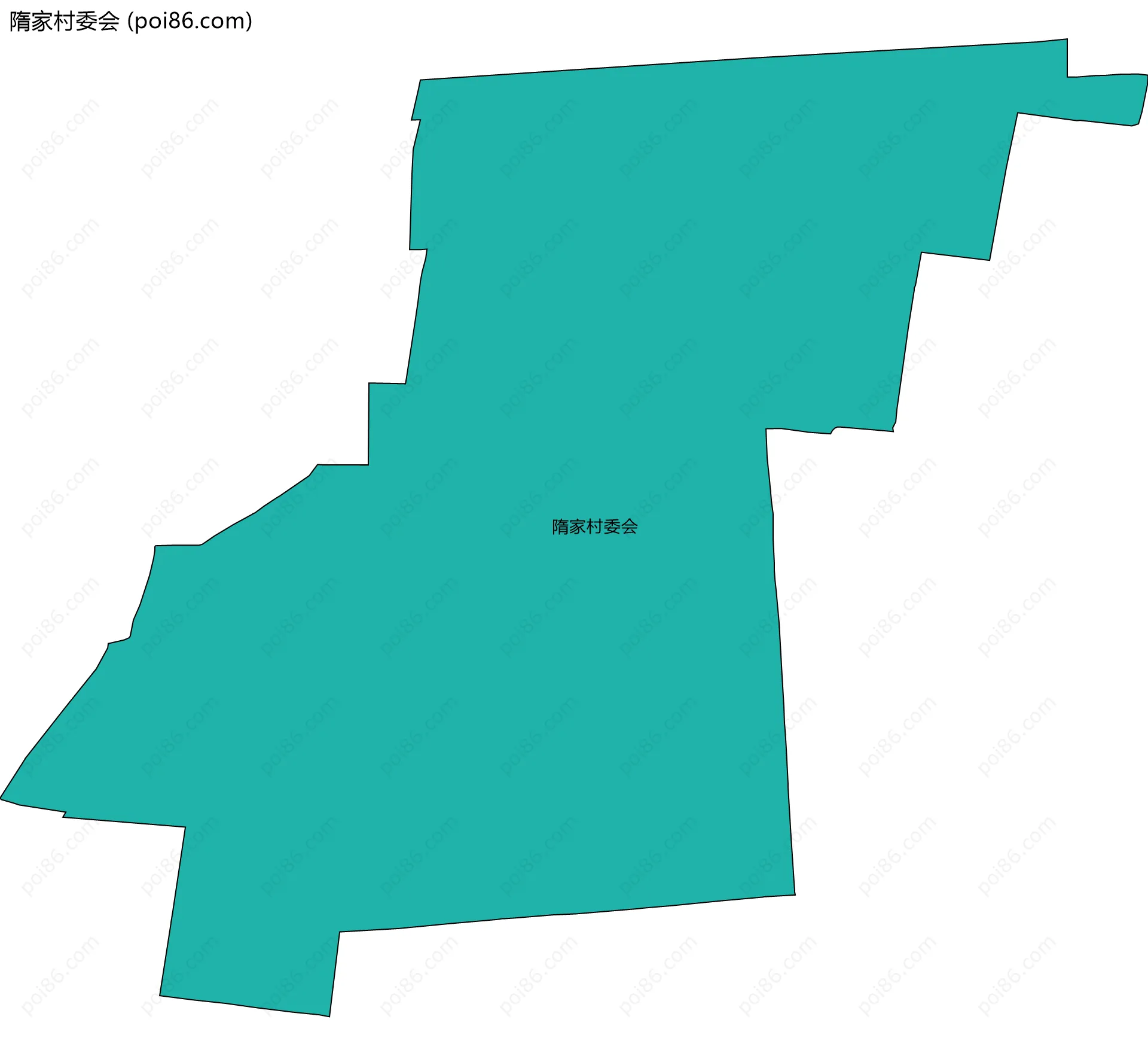 隋家村委会边界地图