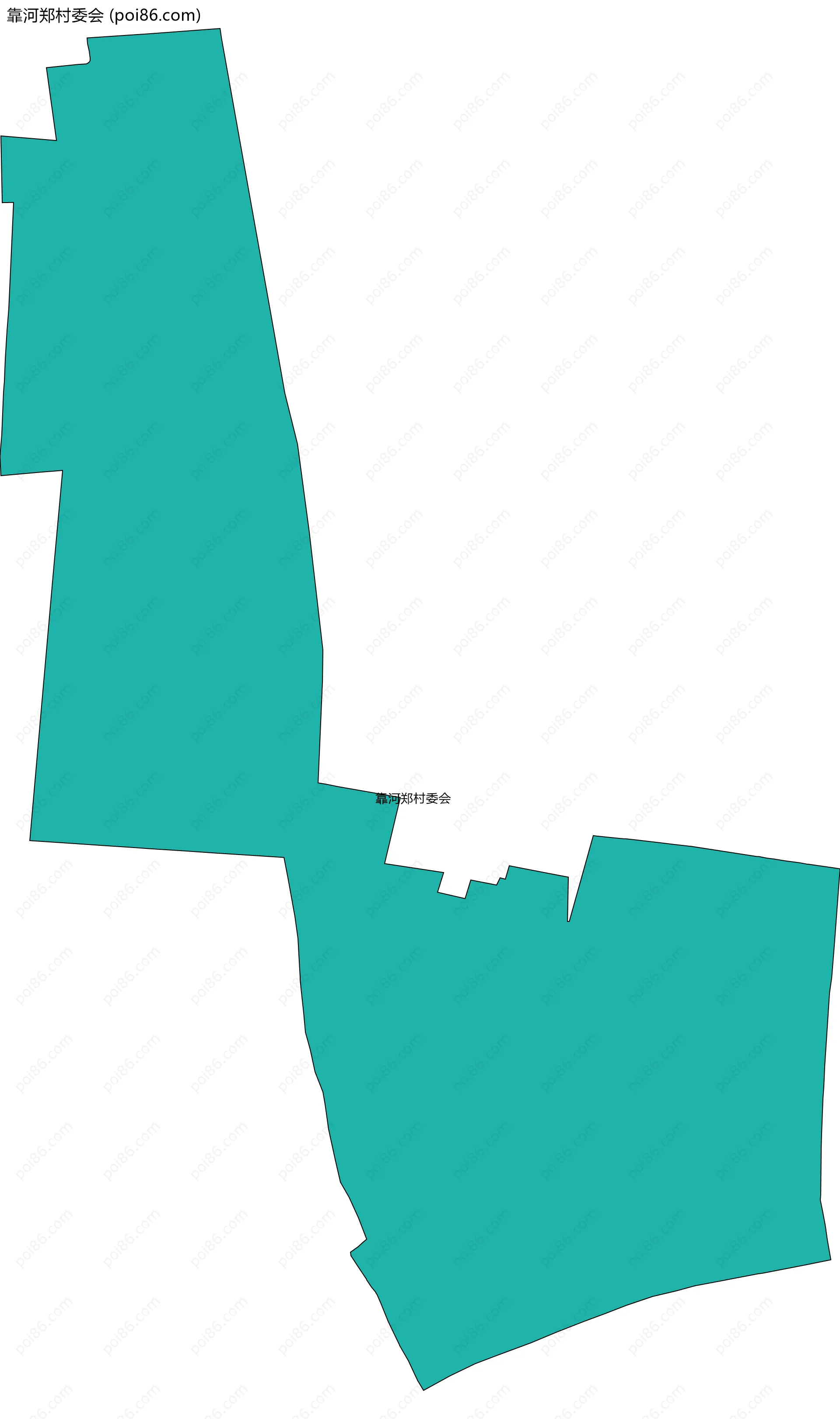 靠河郑村委会边界地图
