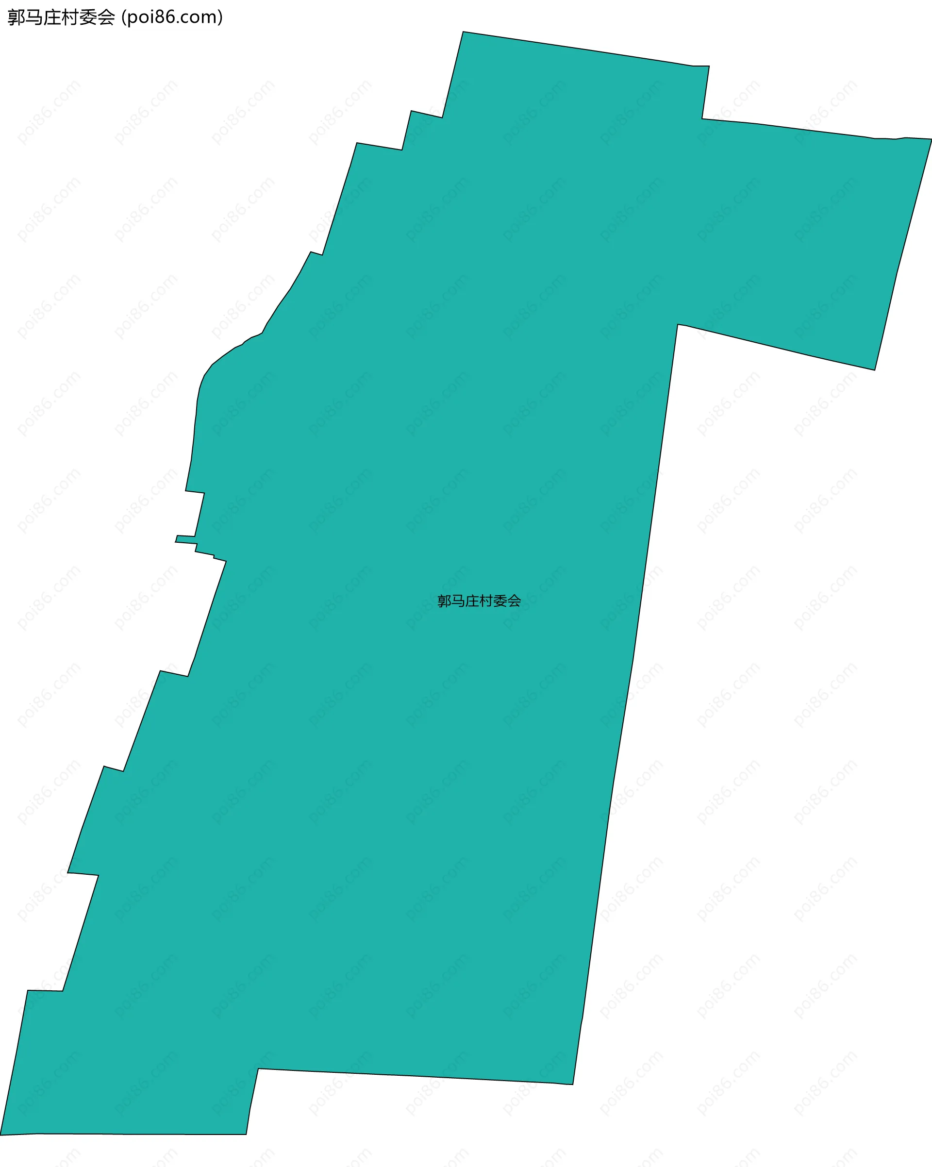 郭马庄村委会边界地图