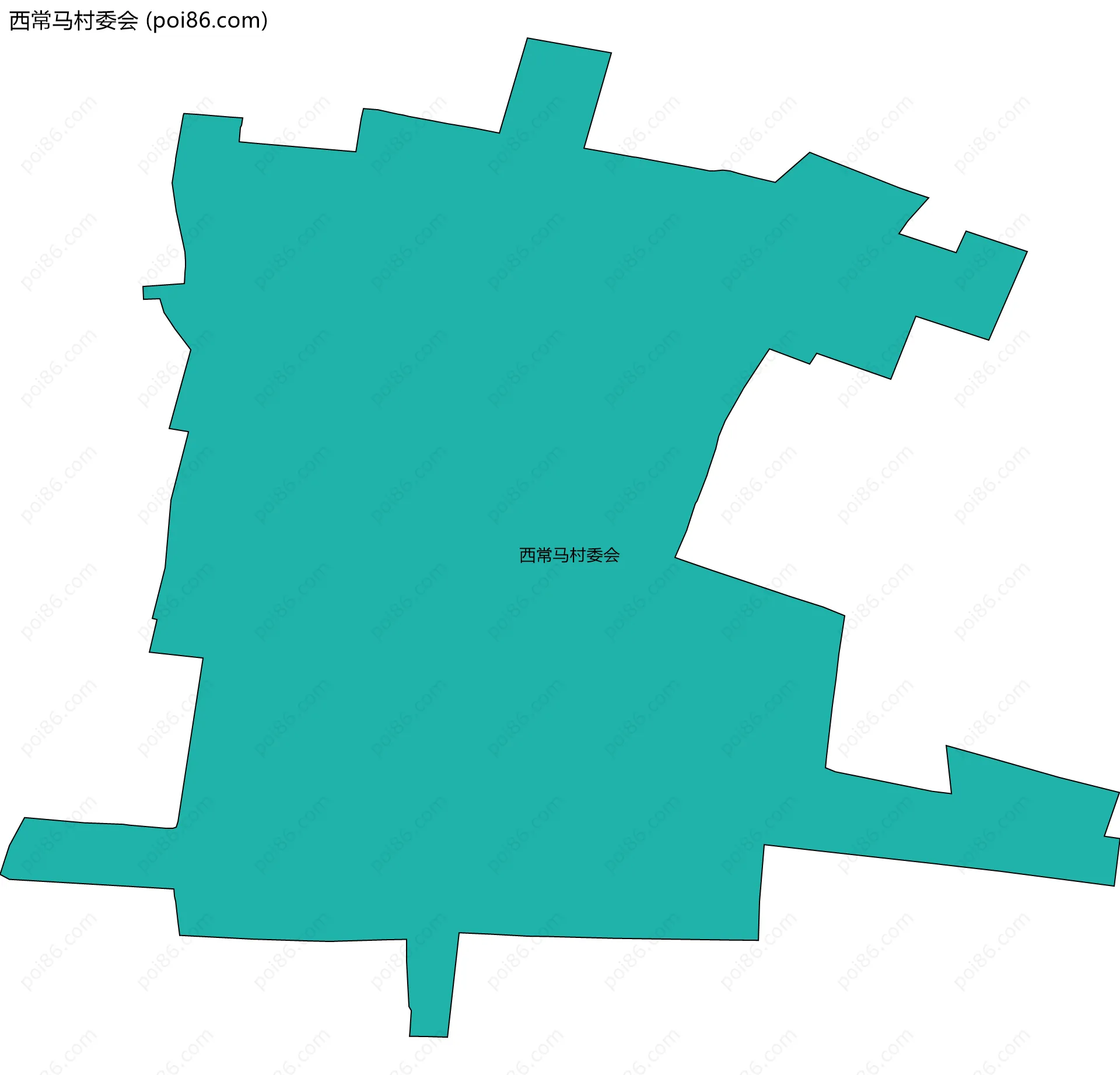西常马村委会边界地图