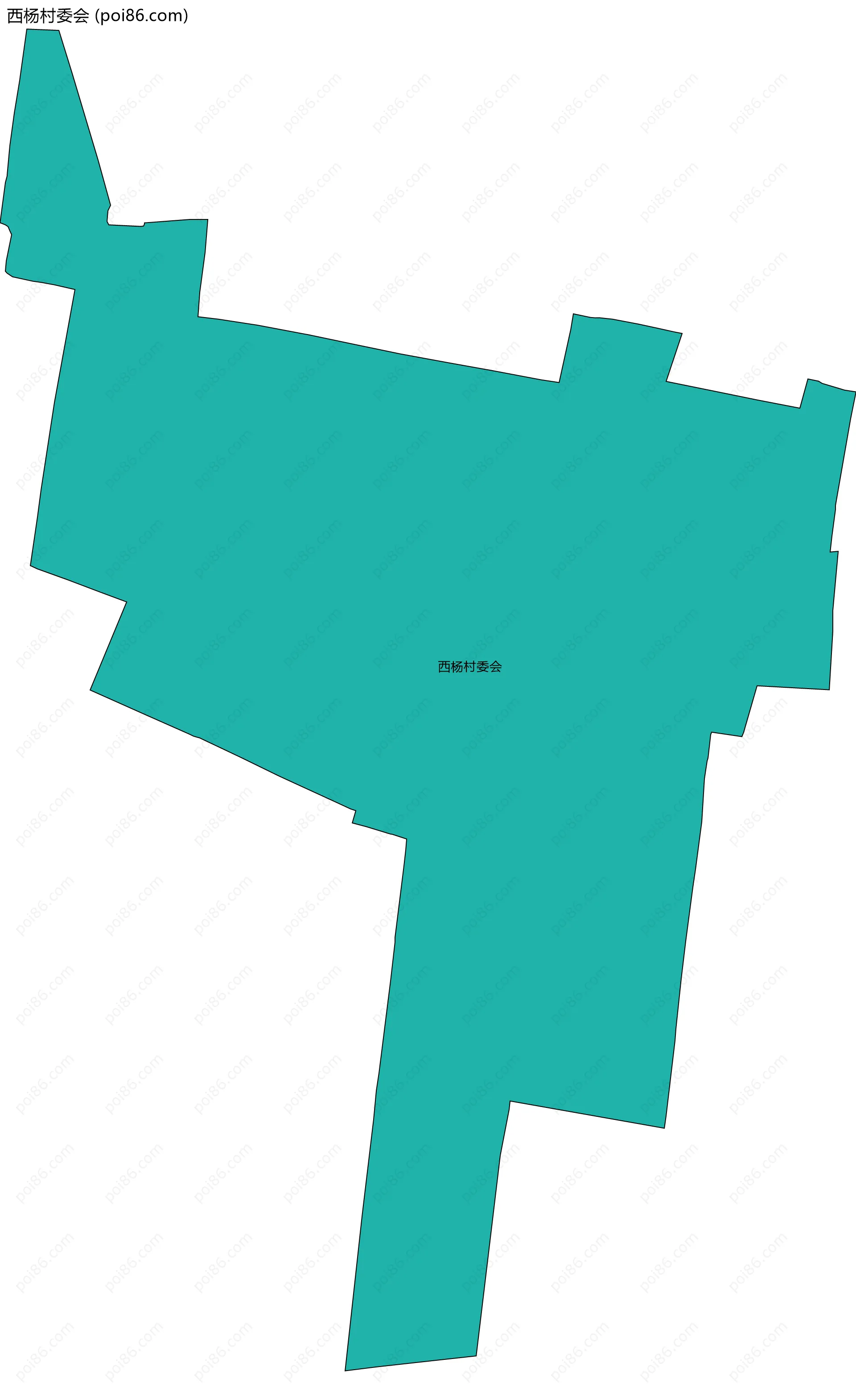 西杨村委会边界地图