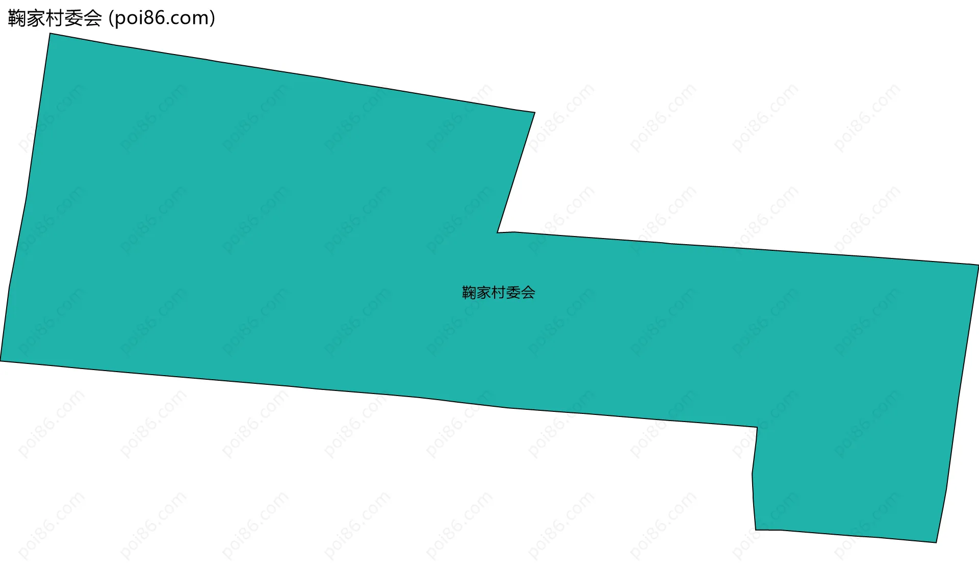 鞠家村委会边界地图