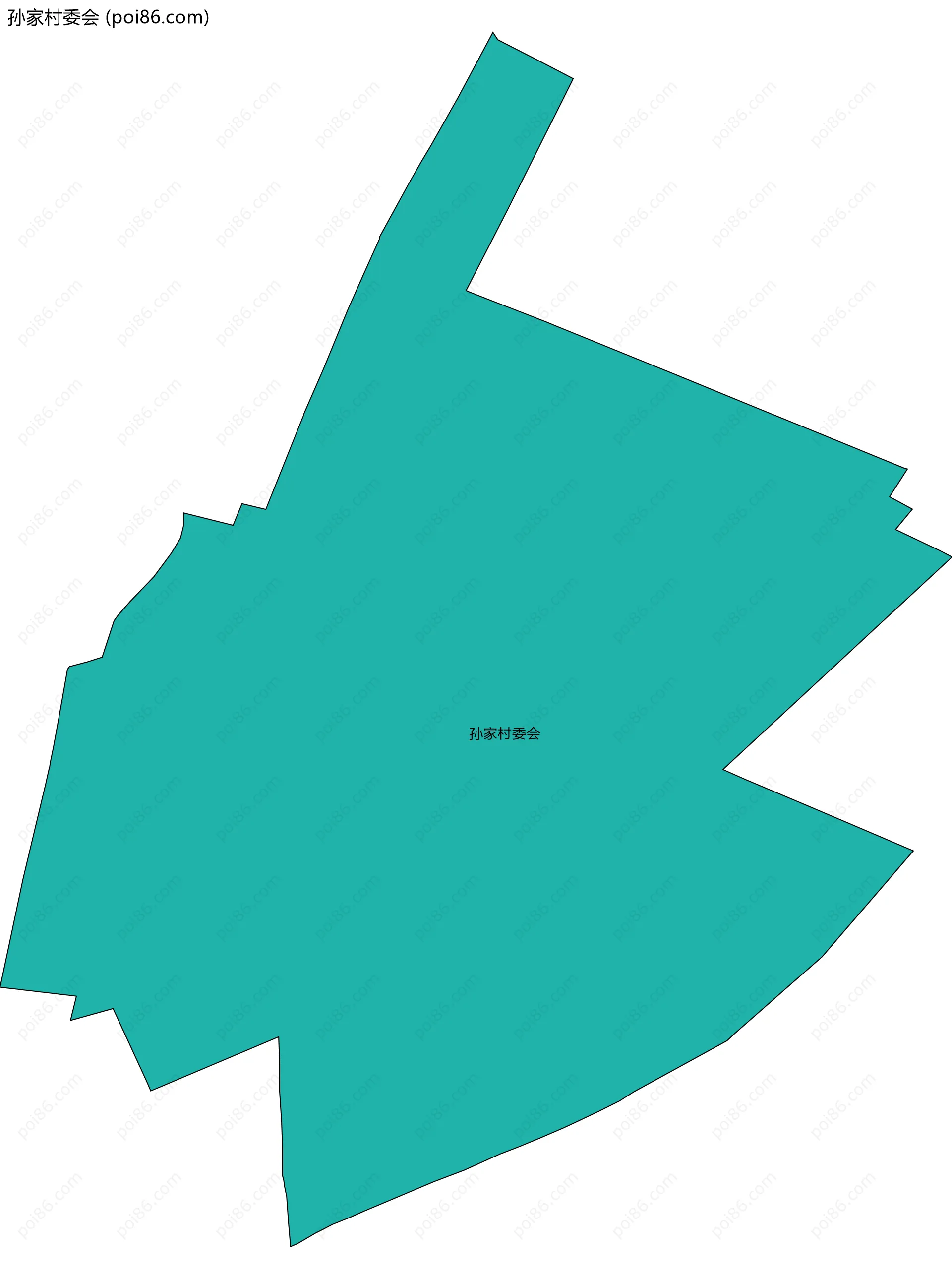 孙家村委会边界地图