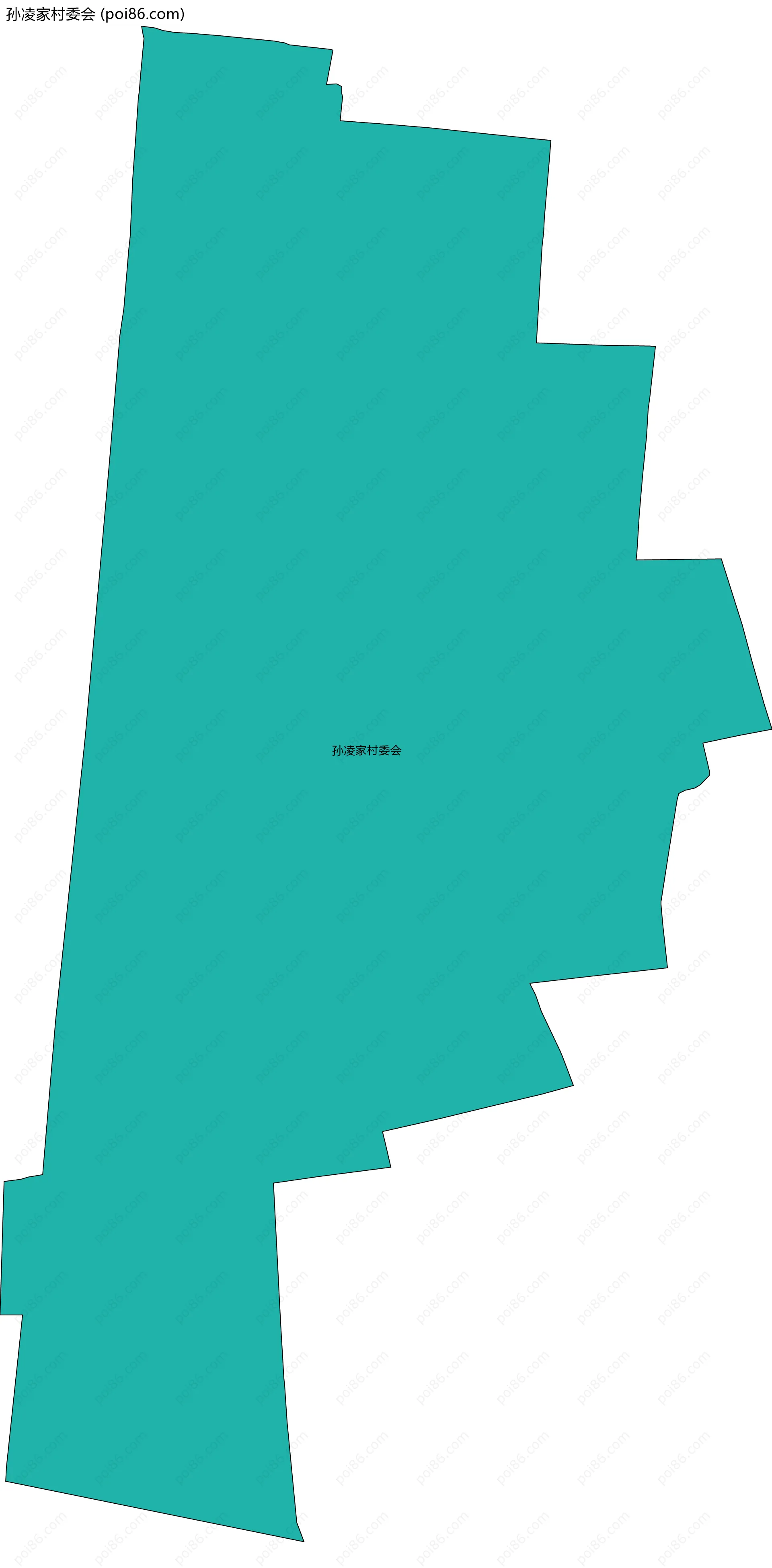 孙凌家村委会边界地图