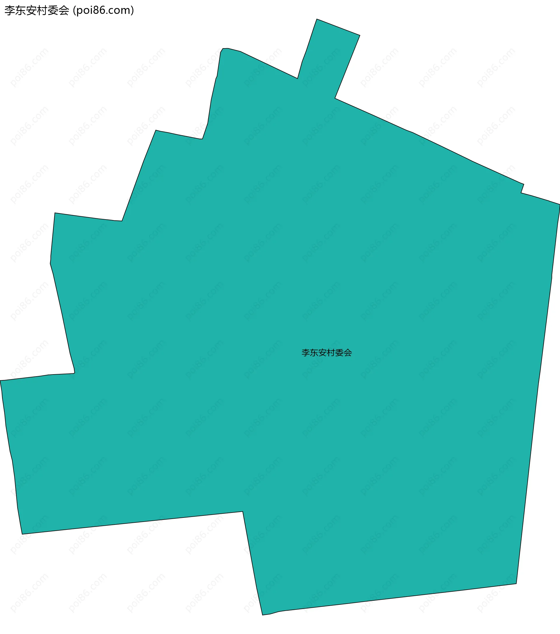 李东安村委会边界地图