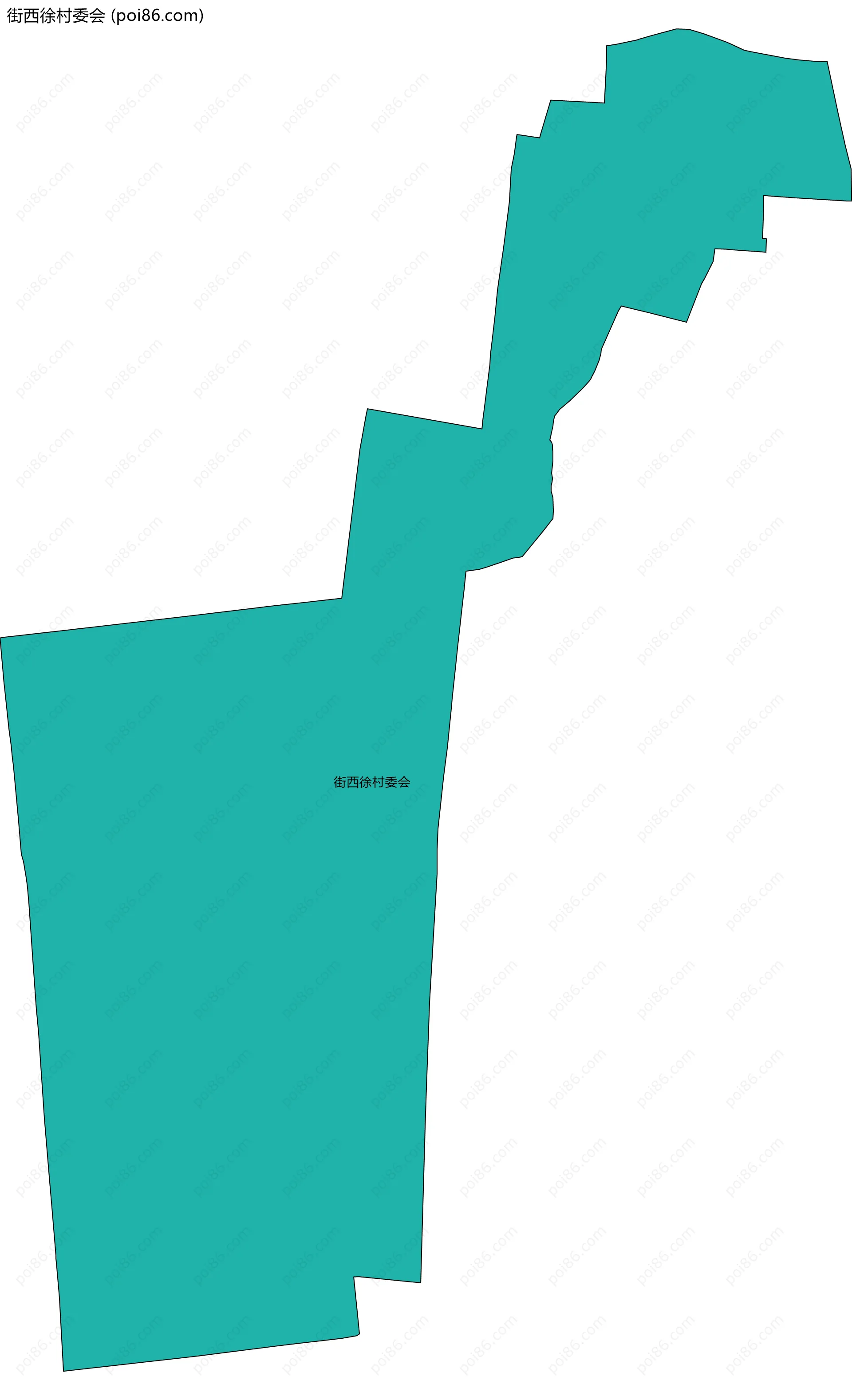 街西徐村委会边界地图