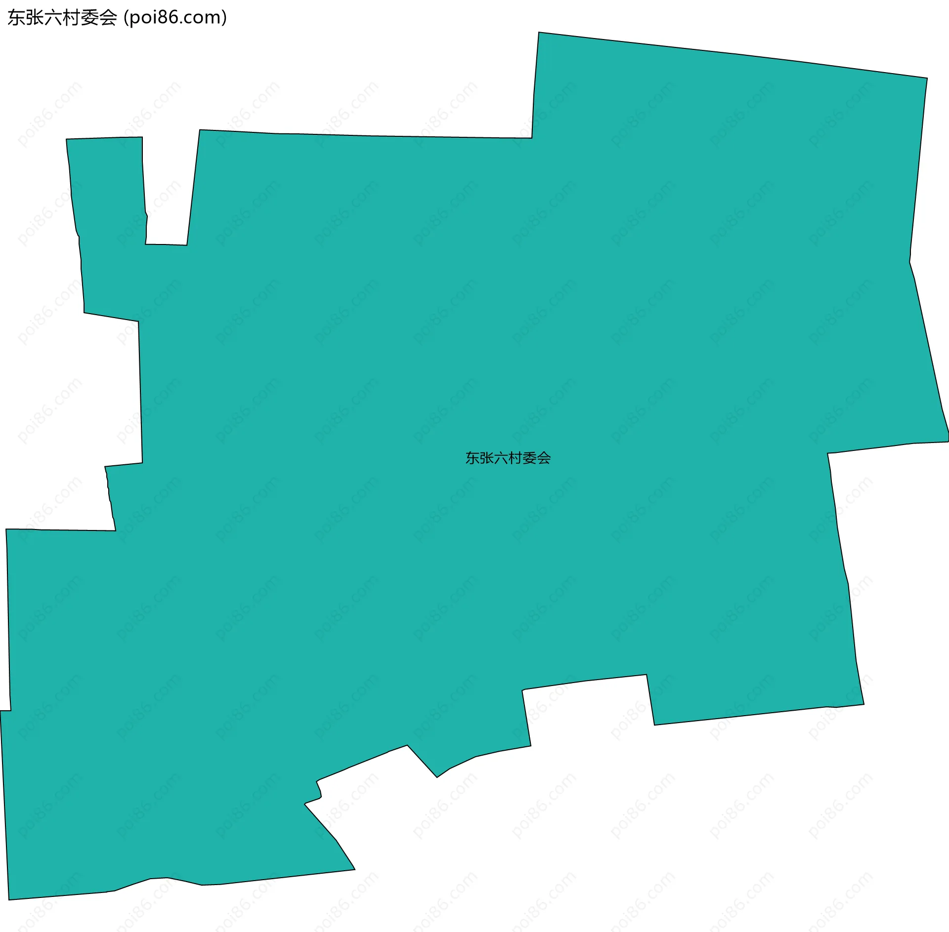 东张六村委会边界地图