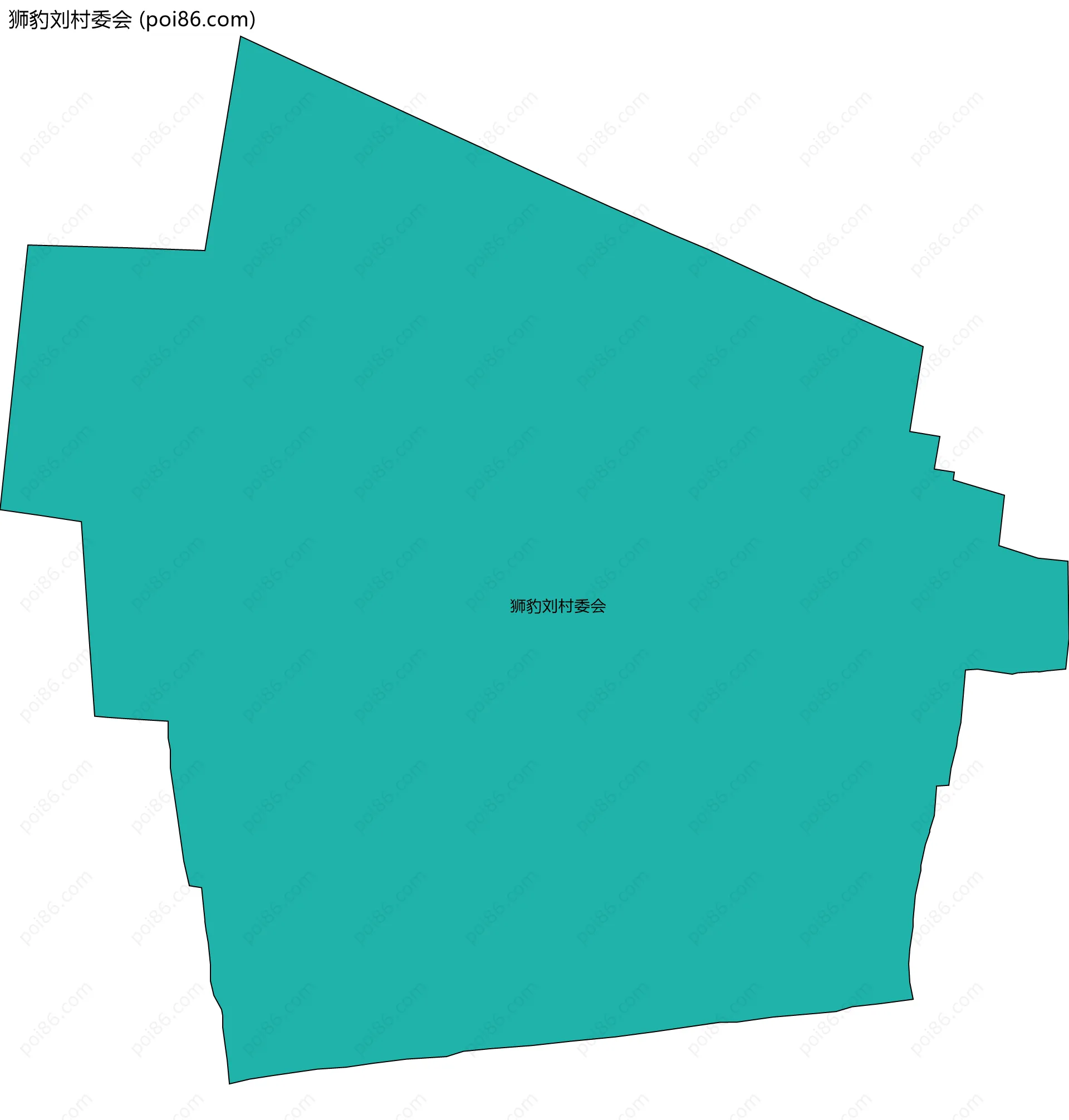 狮豹刘村委会边界地图