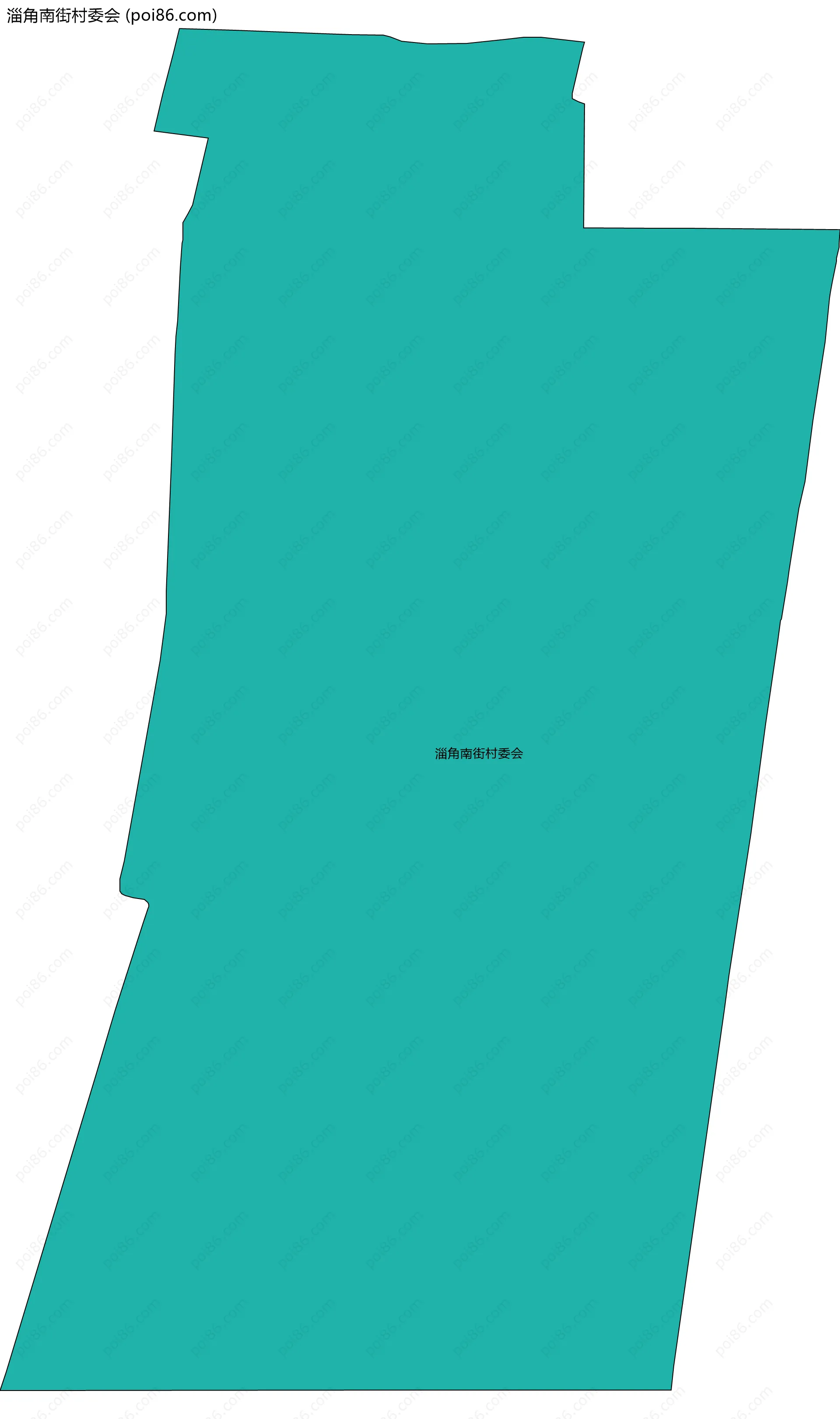 淄角南街村委会边界地图