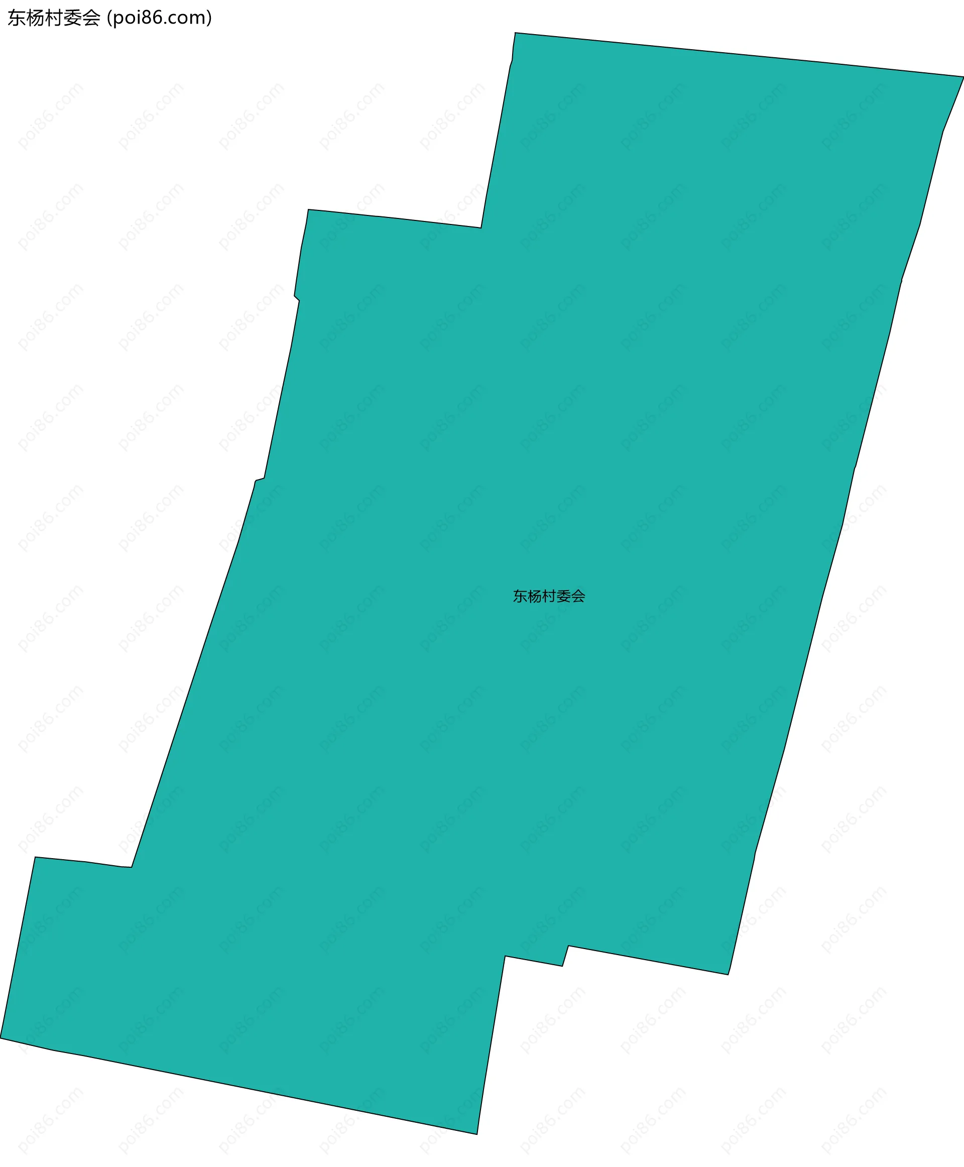 东杨村委会边界地图