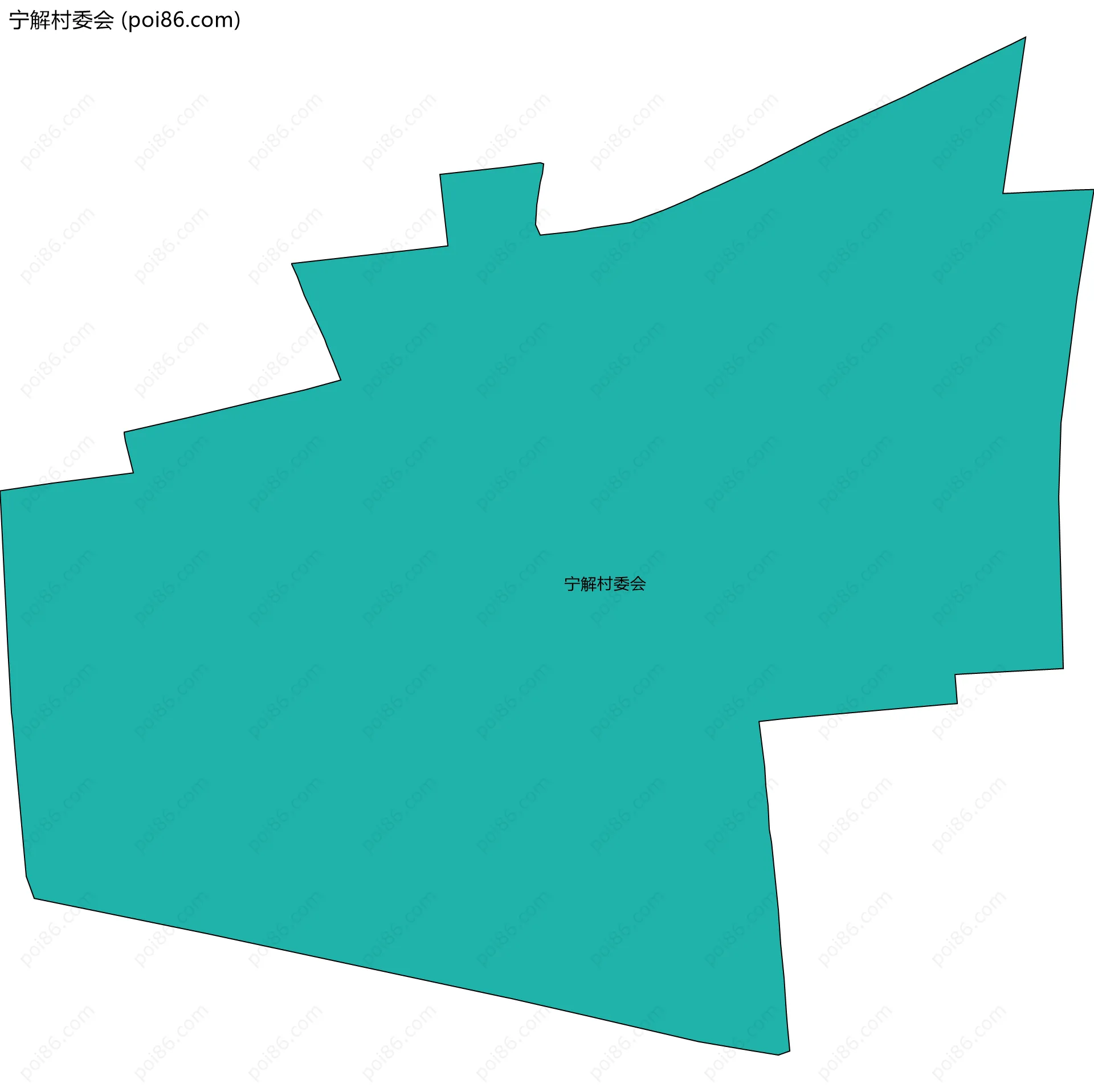 宁解村委会边界地图