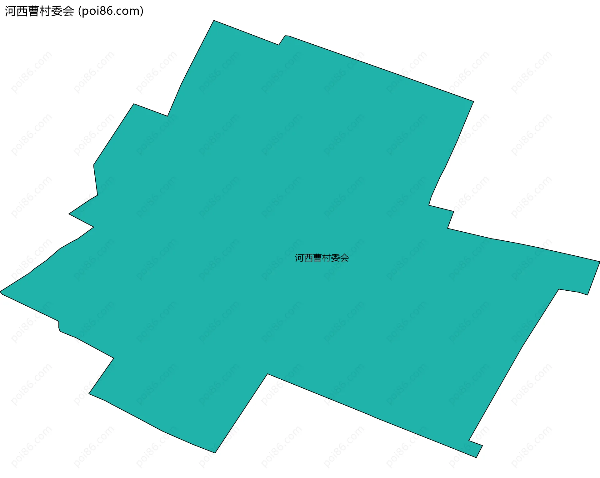河西曹村委会边界地图