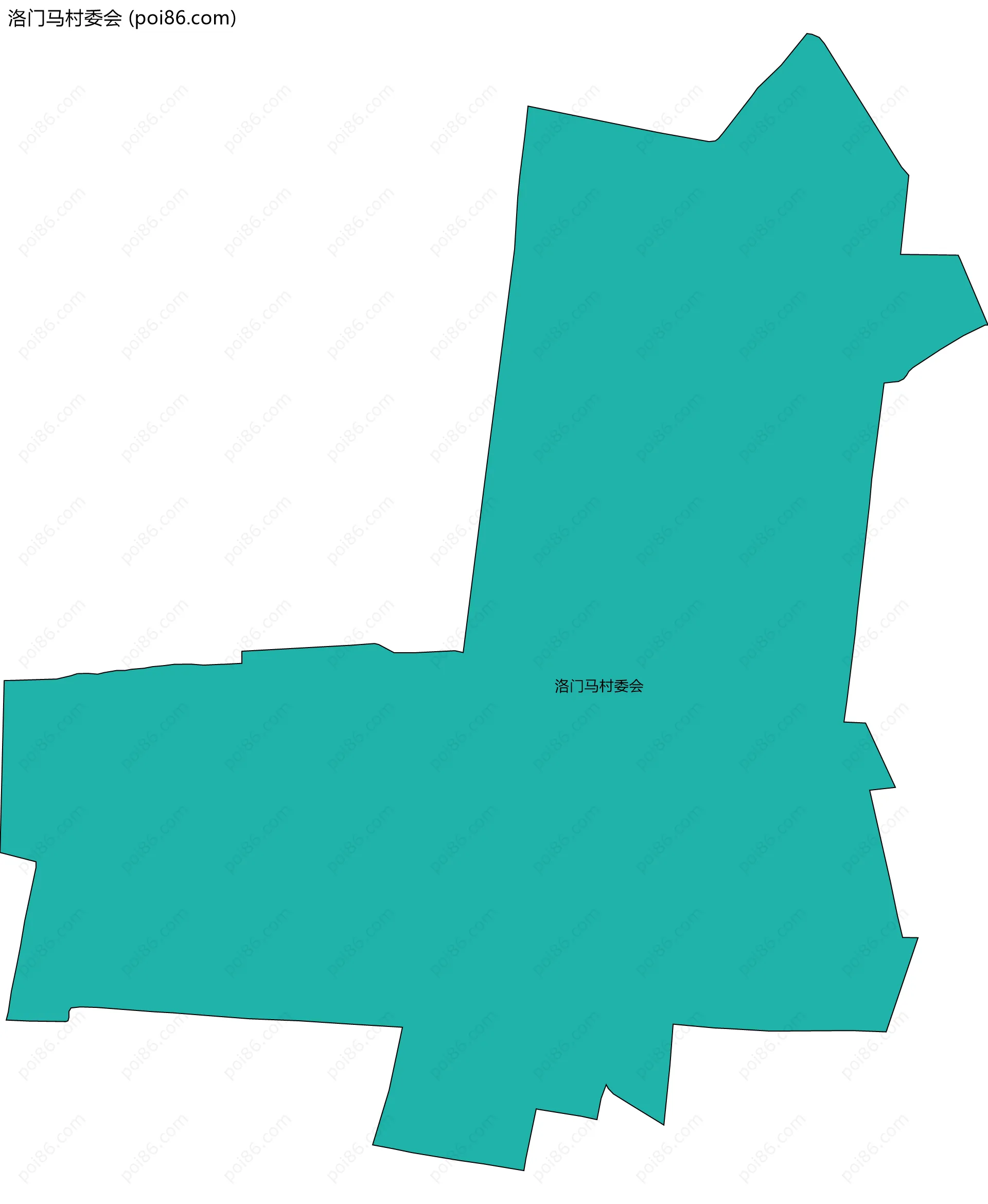 洛门马村委会边界地图