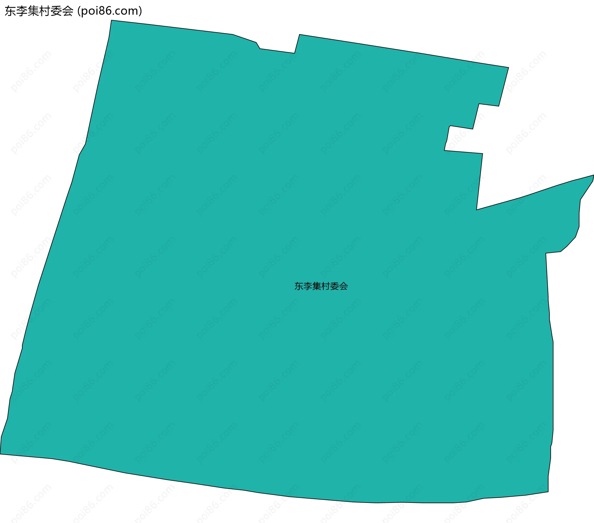 东李集村委会边界地图