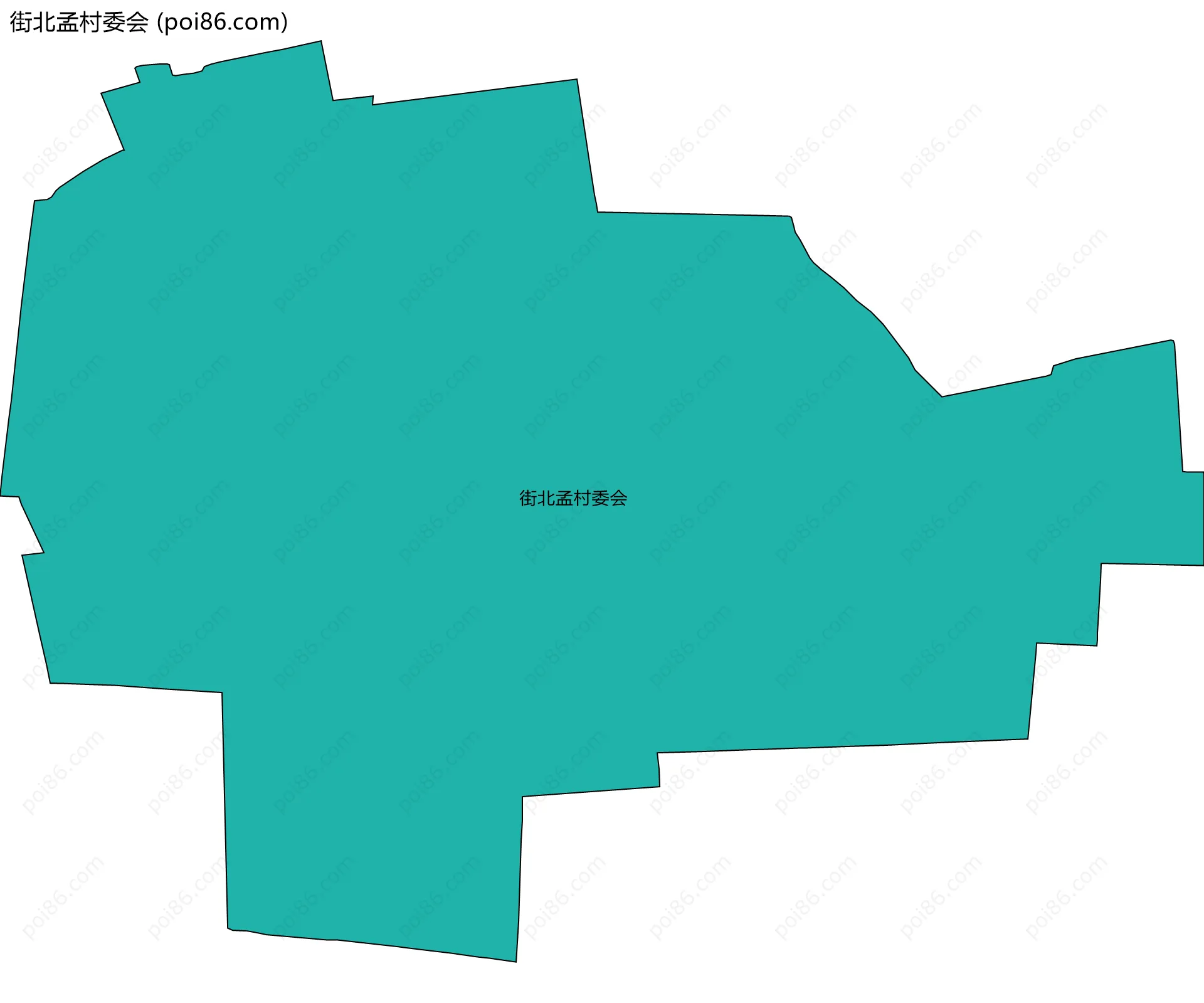 街北孟村委会边界地图