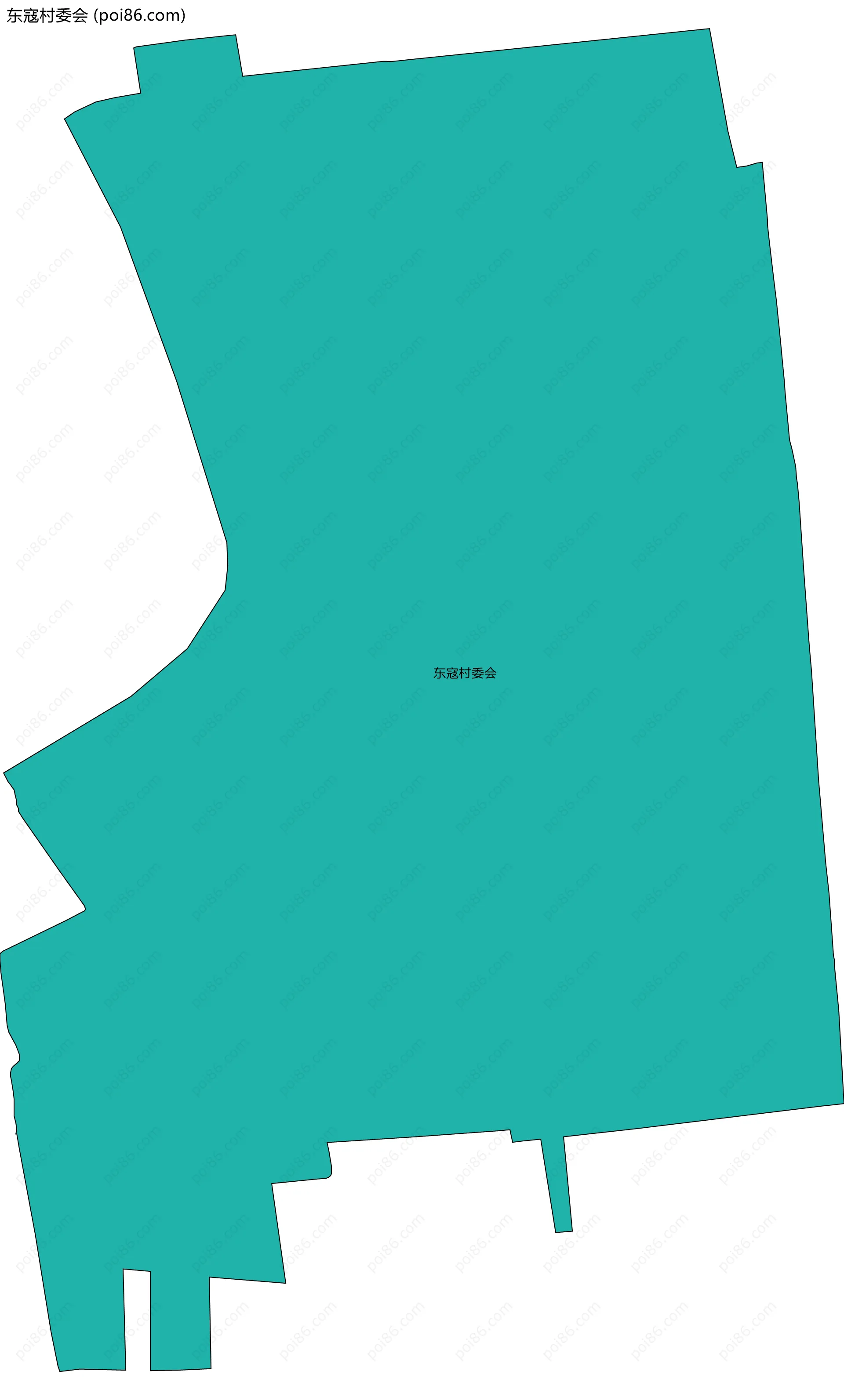 东寇村委会边界地图