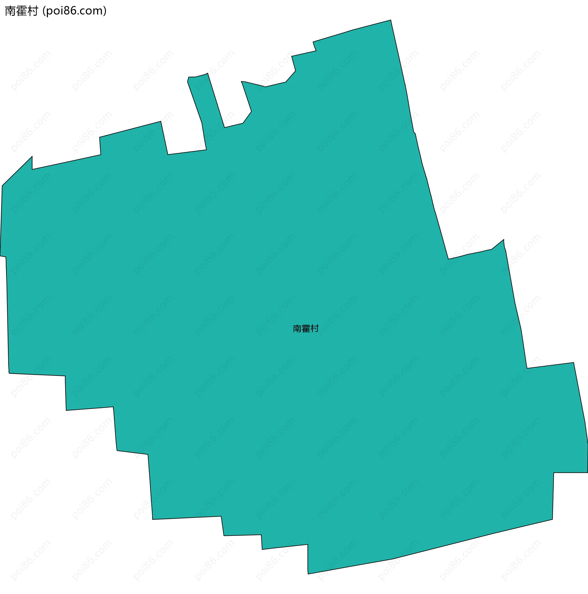 南霍村边界地图