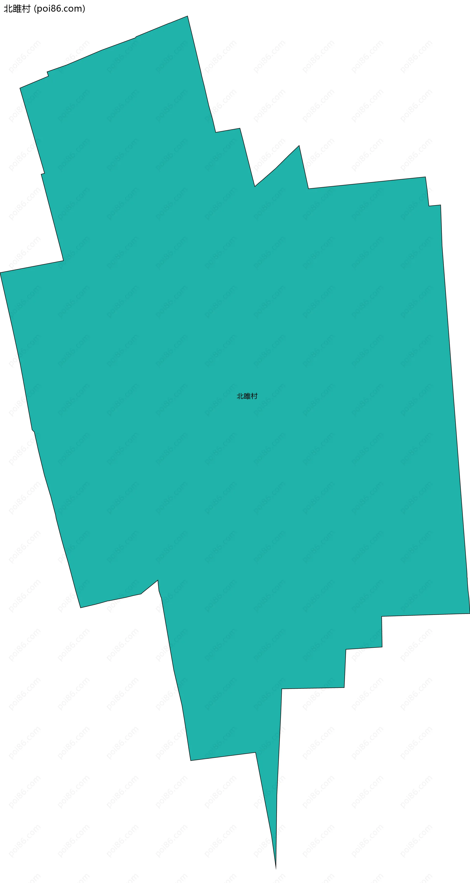 北雎村边界地图