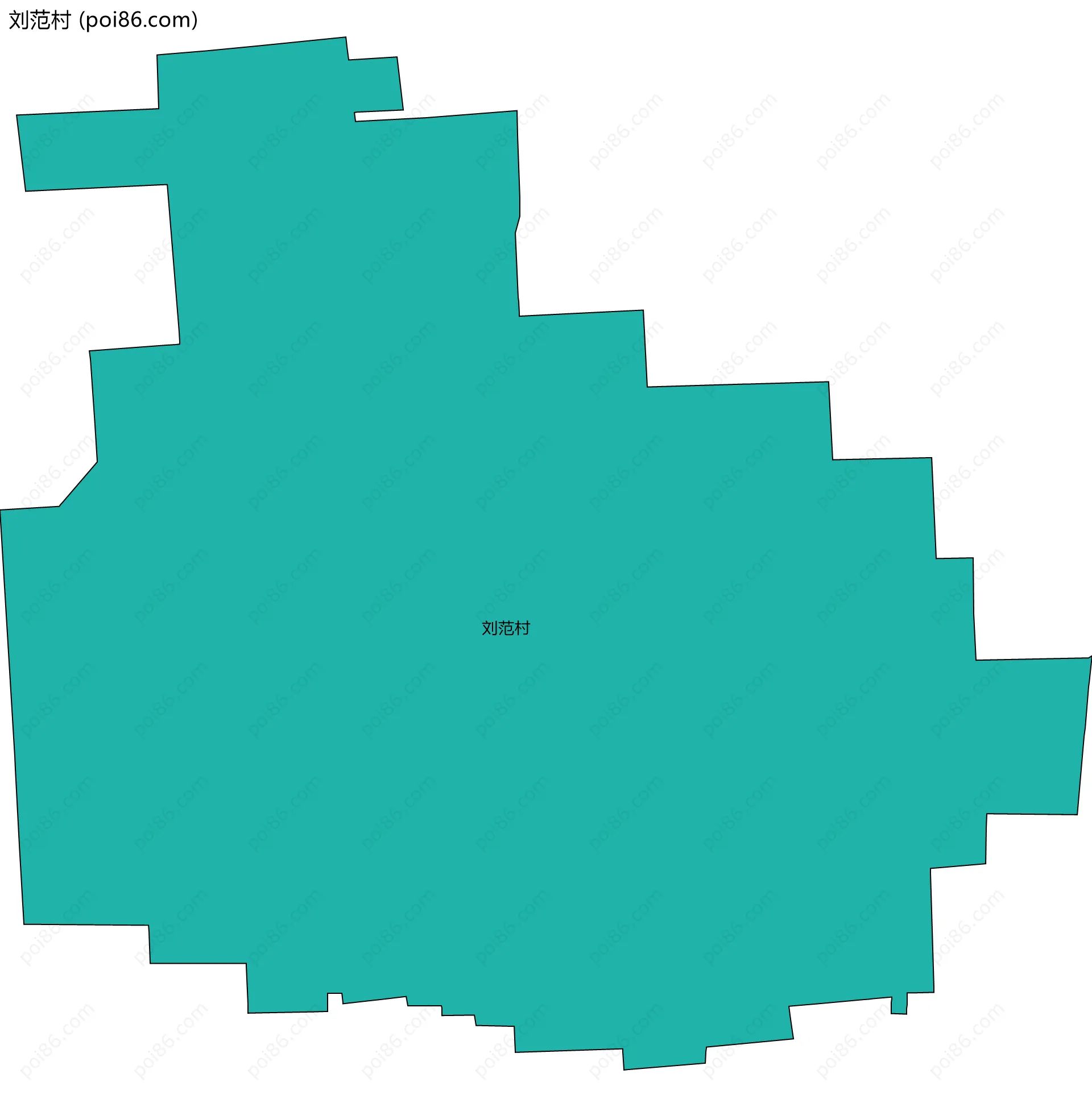 刘范村边界地图