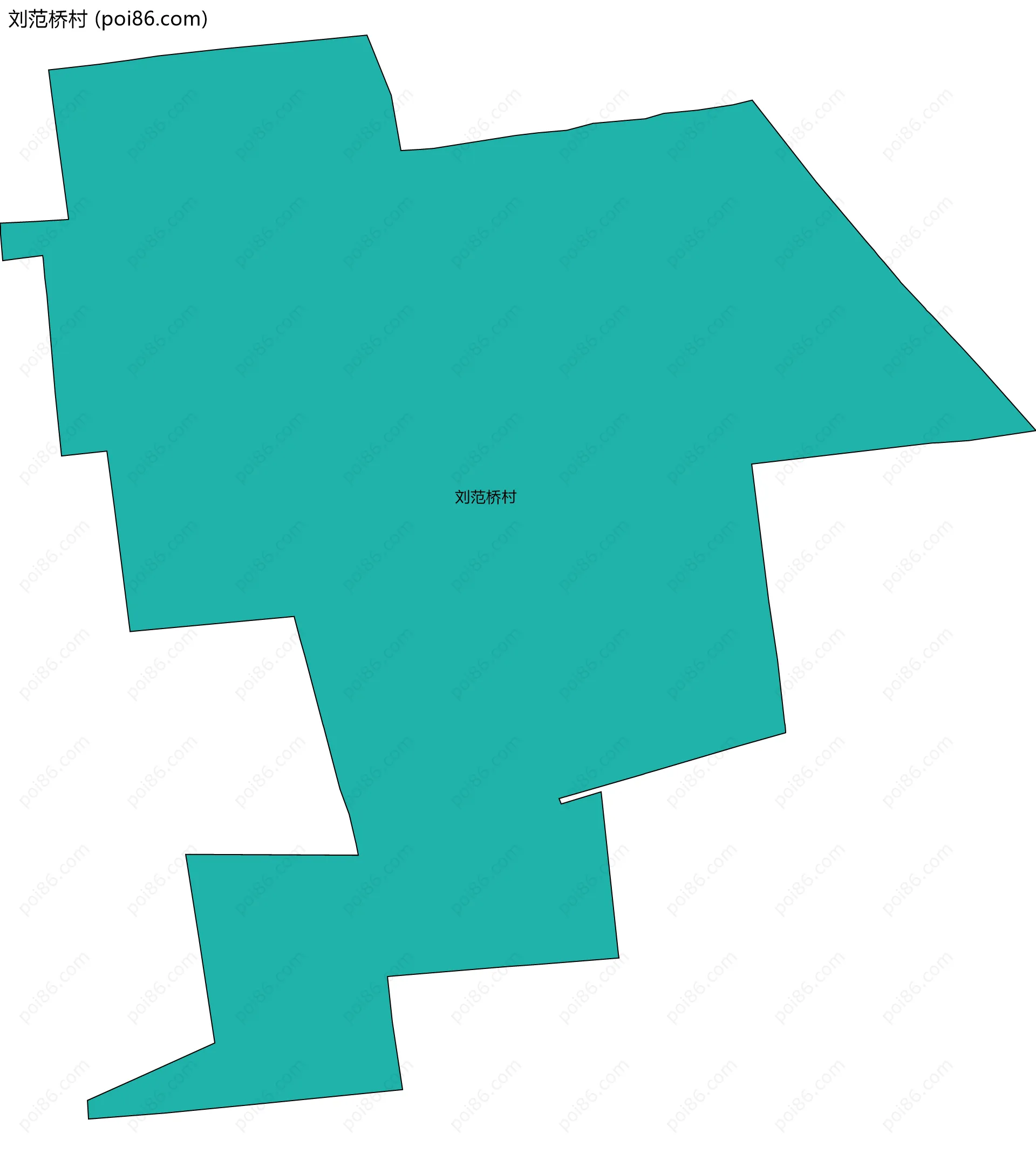 刘范桥村边界地图