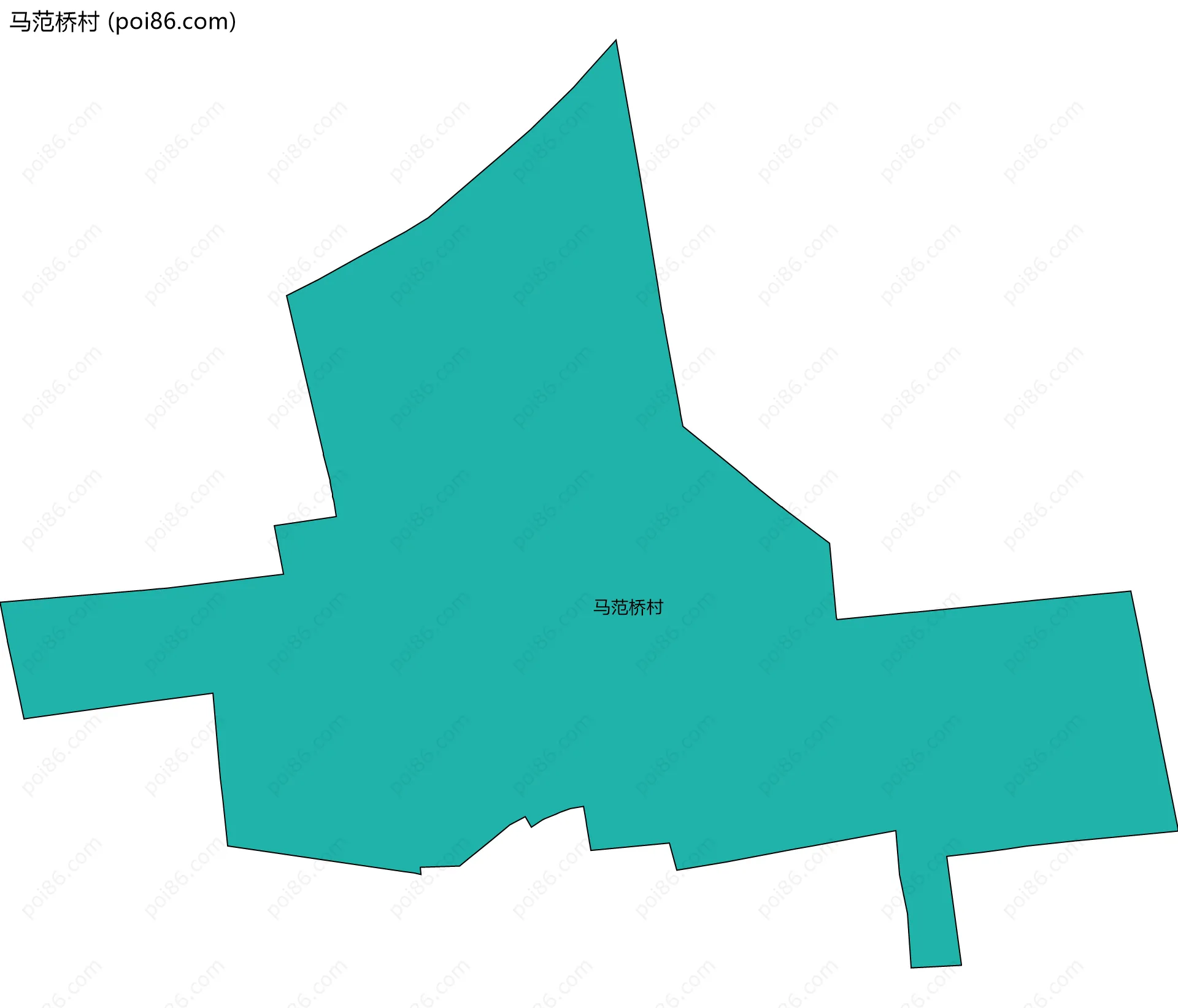 马范桥村边界地图