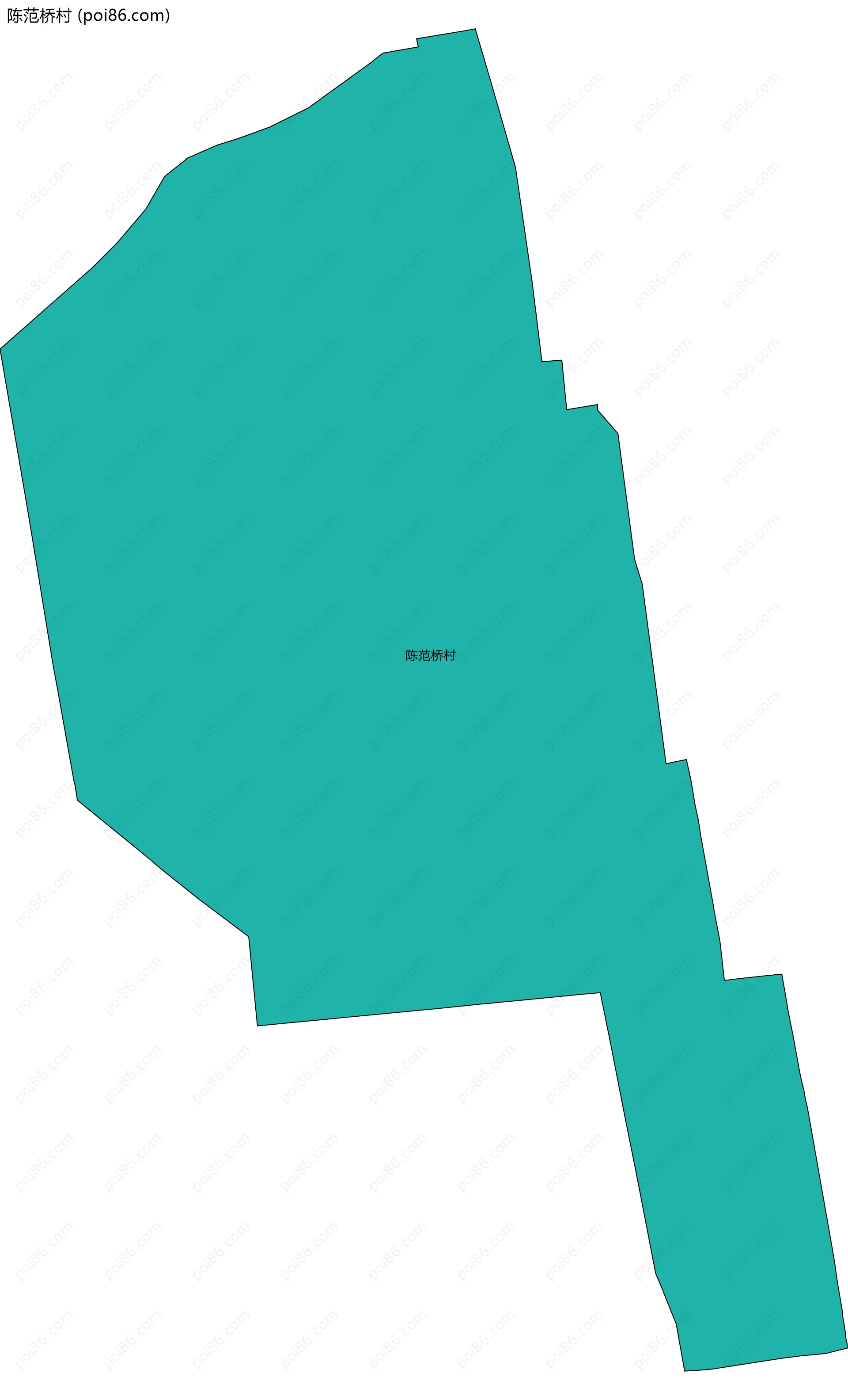陈范桥村边界地图