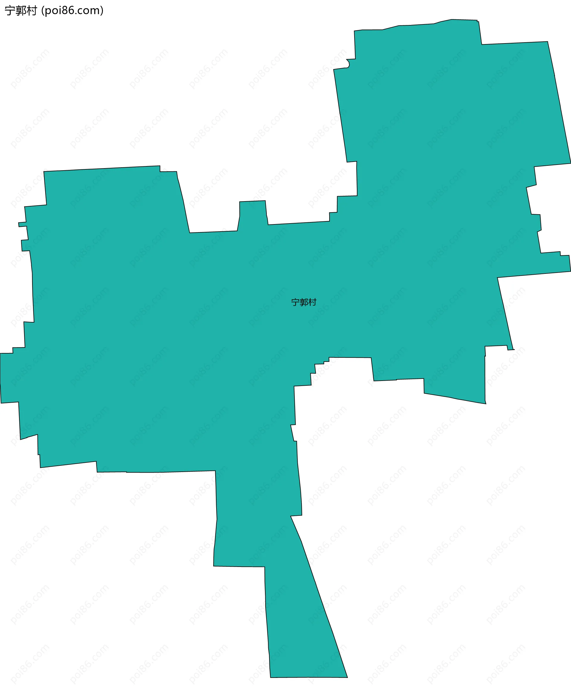 宁郭村边界地图