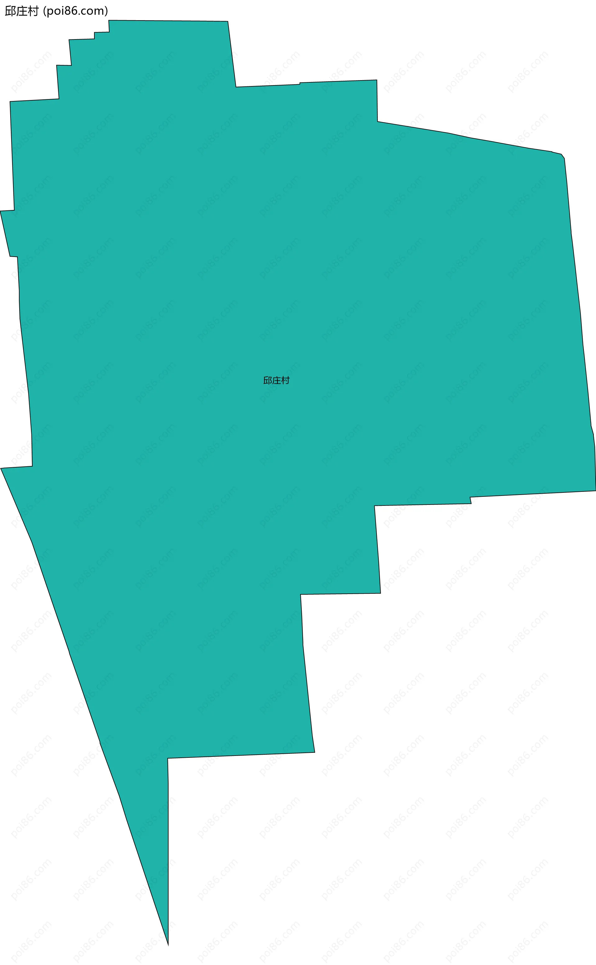 邱庄村边界地图