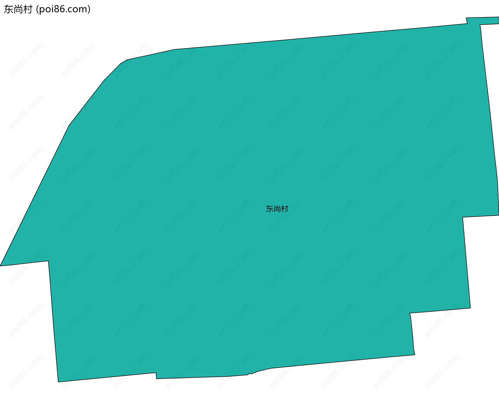东尚村边界地图