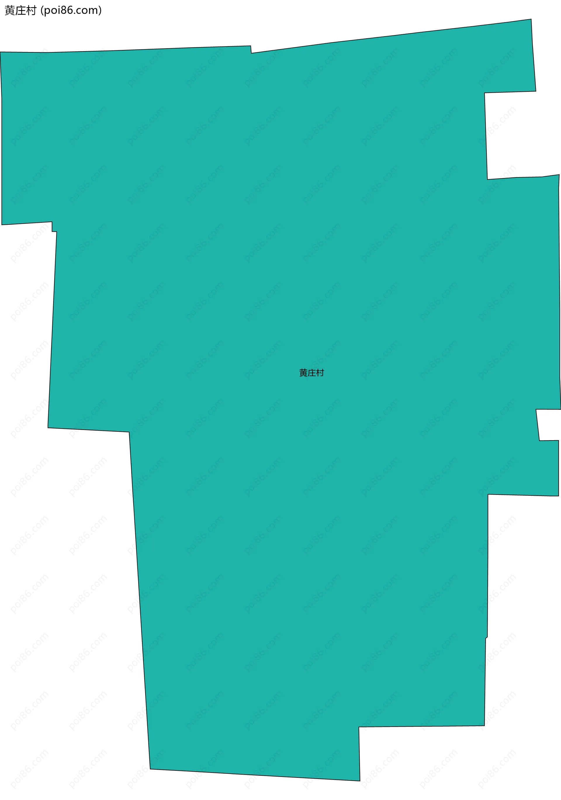 黄庄村边界地图