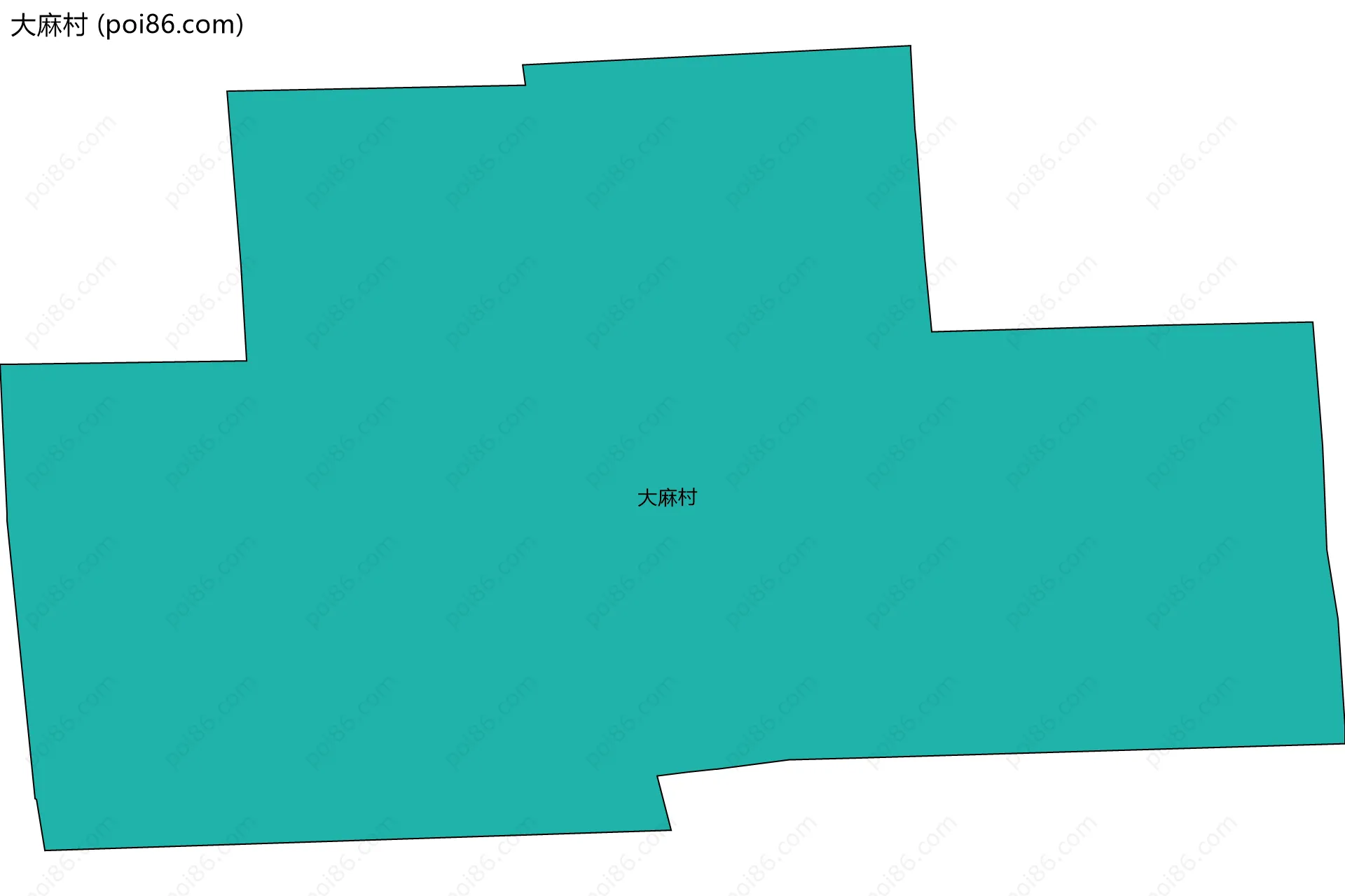 大麻村边界地图