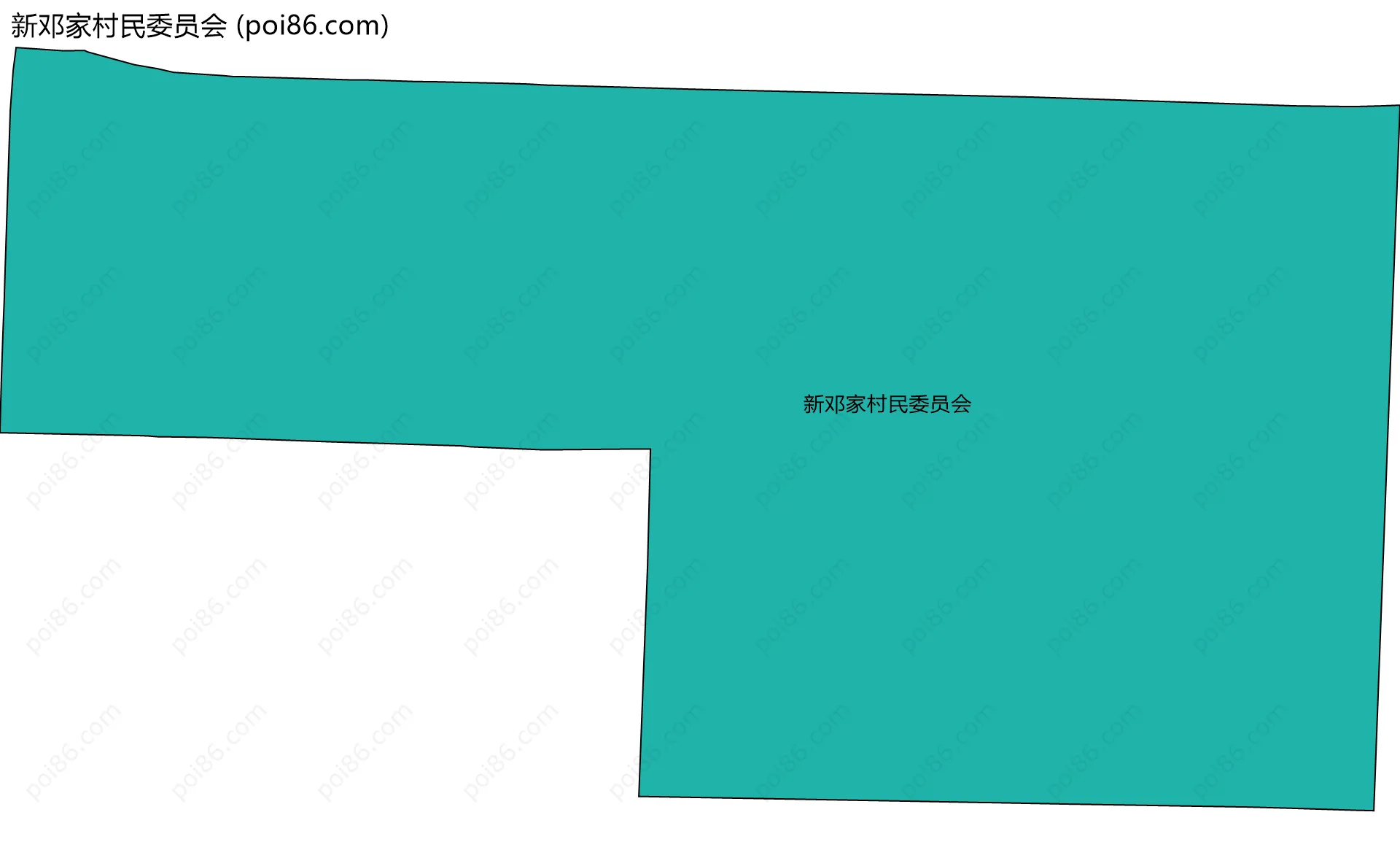 新邓家村民委员会边界地图