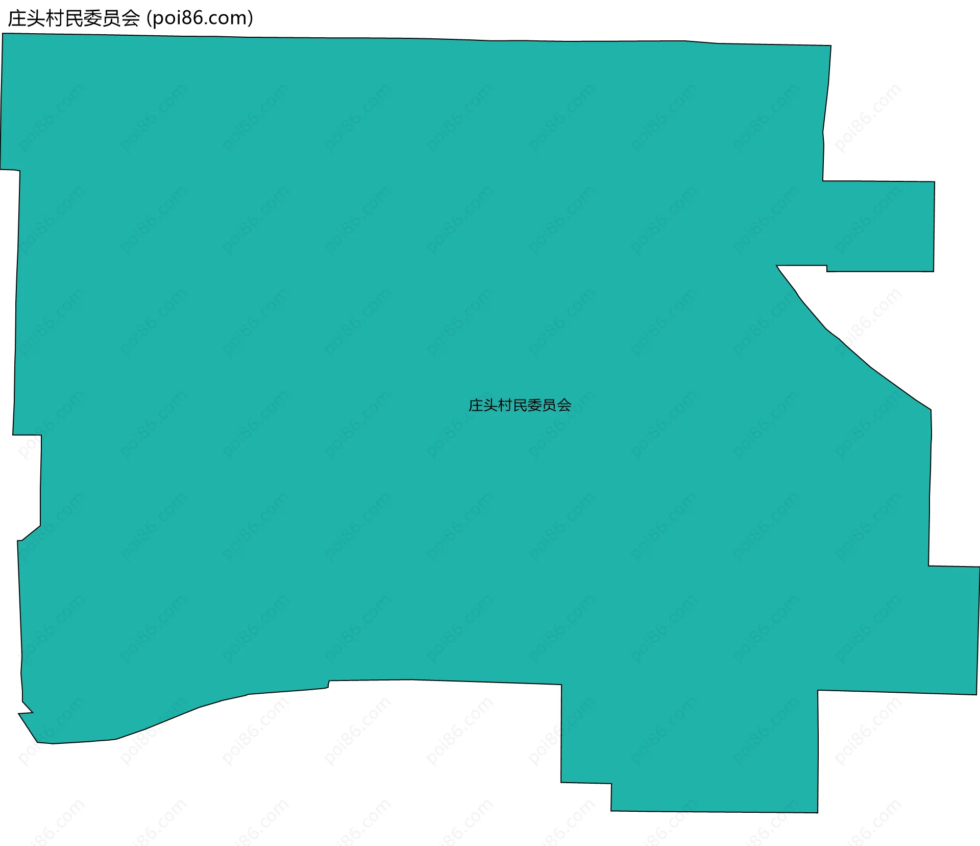 庄头村民委员会边界地图