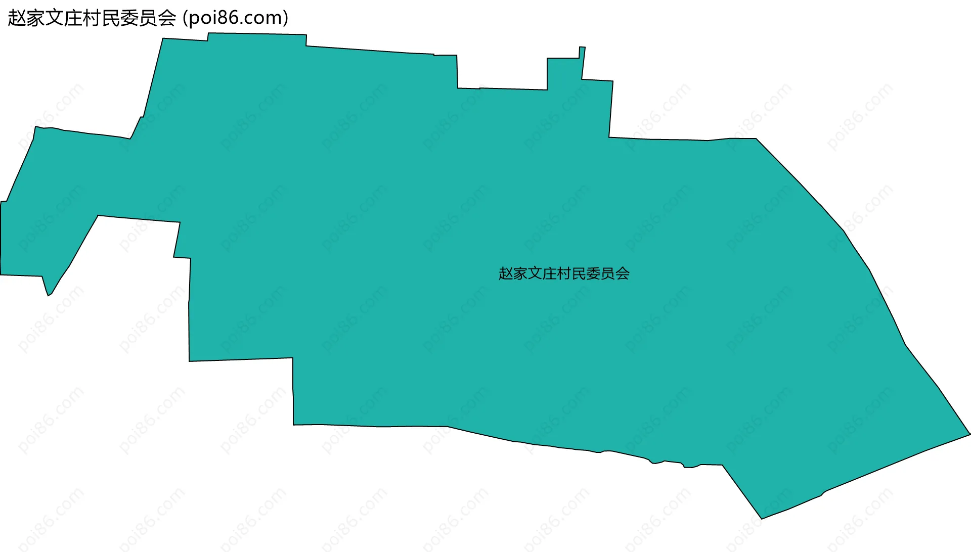 赵家文庄村民委员会边界地图