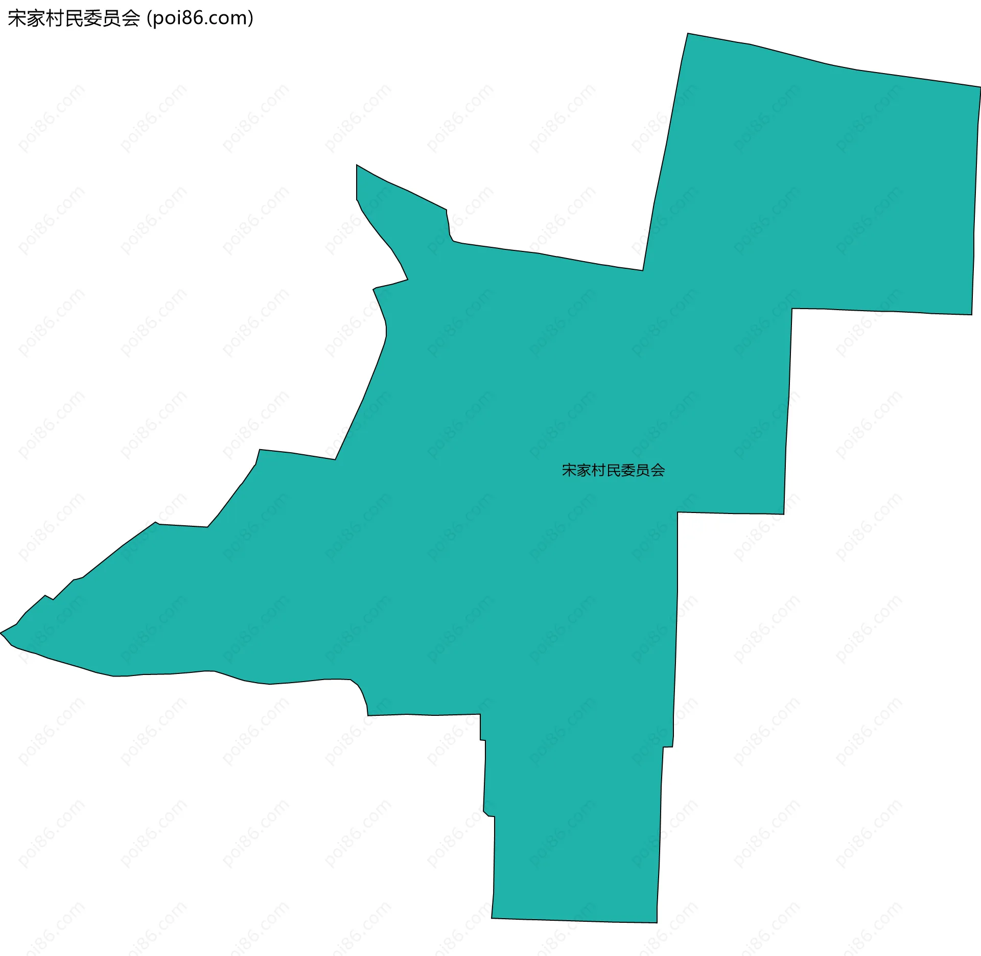 宋家村民委员会边界地图