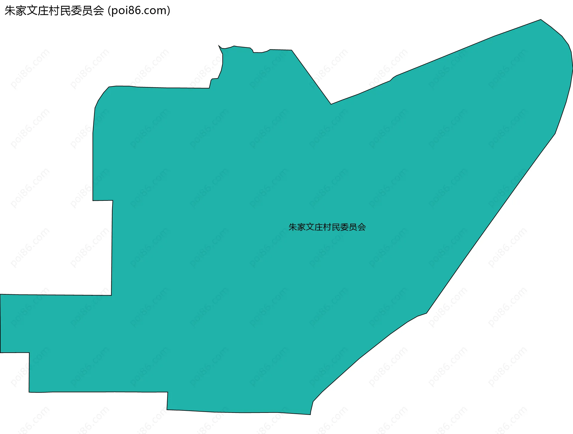 朱家文庄村民委员会边界地图