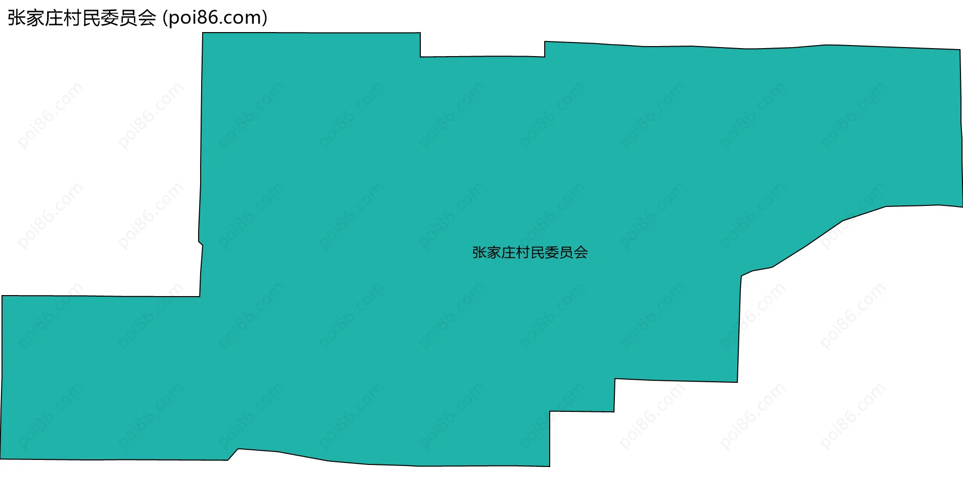 张家庄村民委员会边界地图