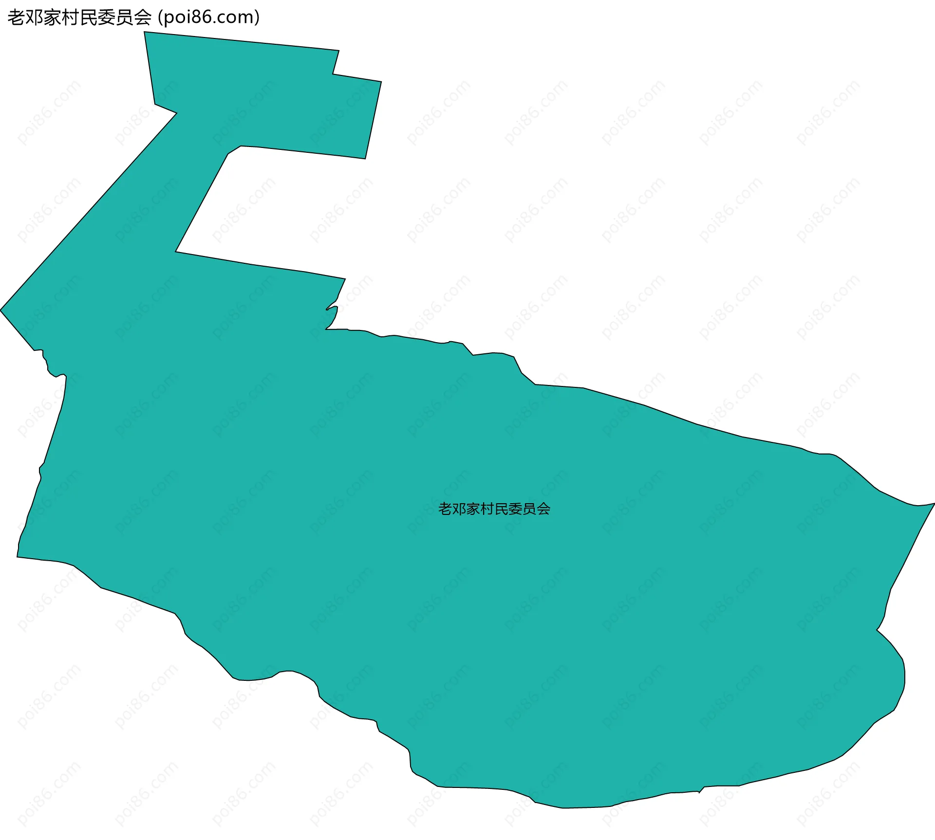 老邓家村民委员会边界地图
