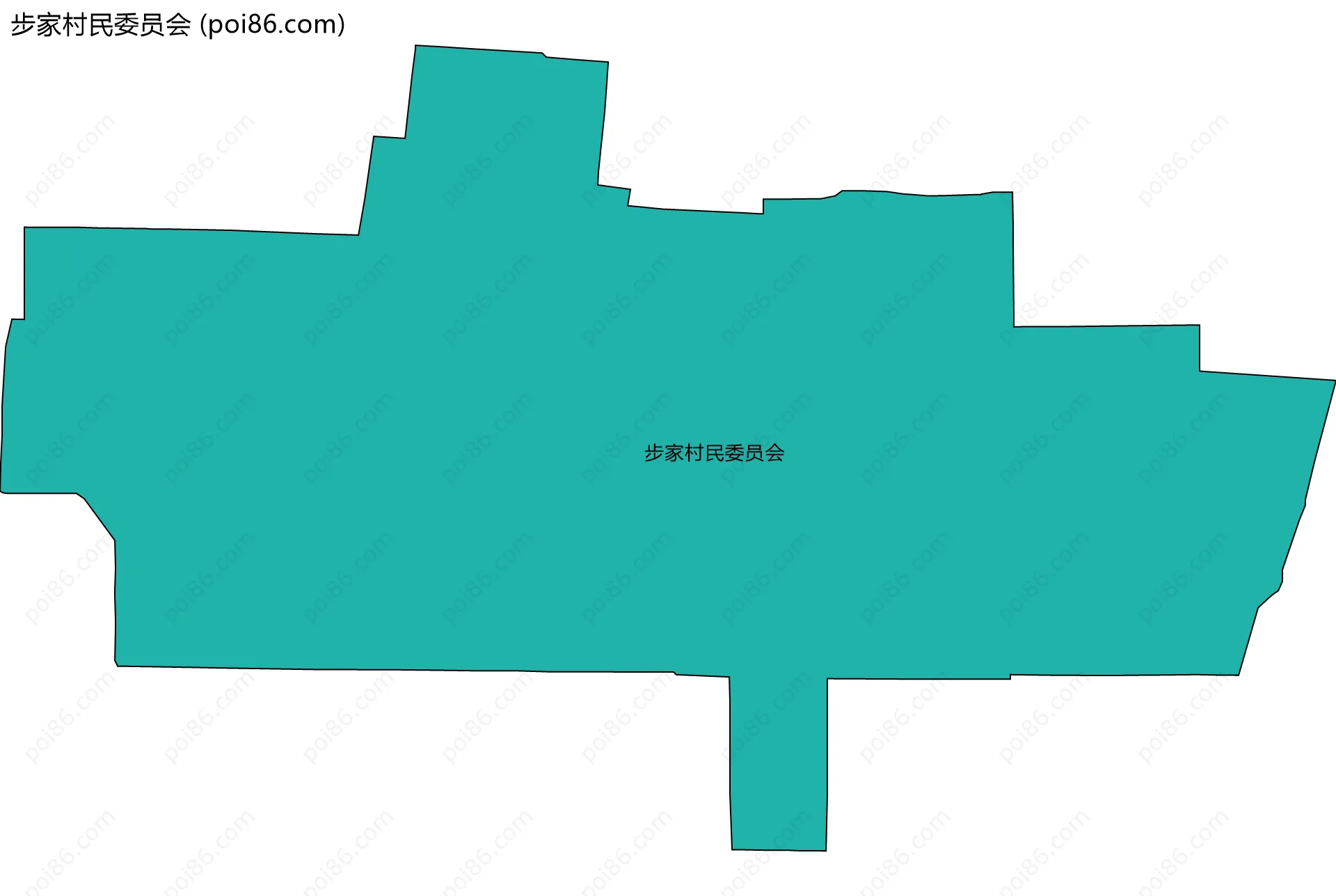 步家村民委员会边界地图