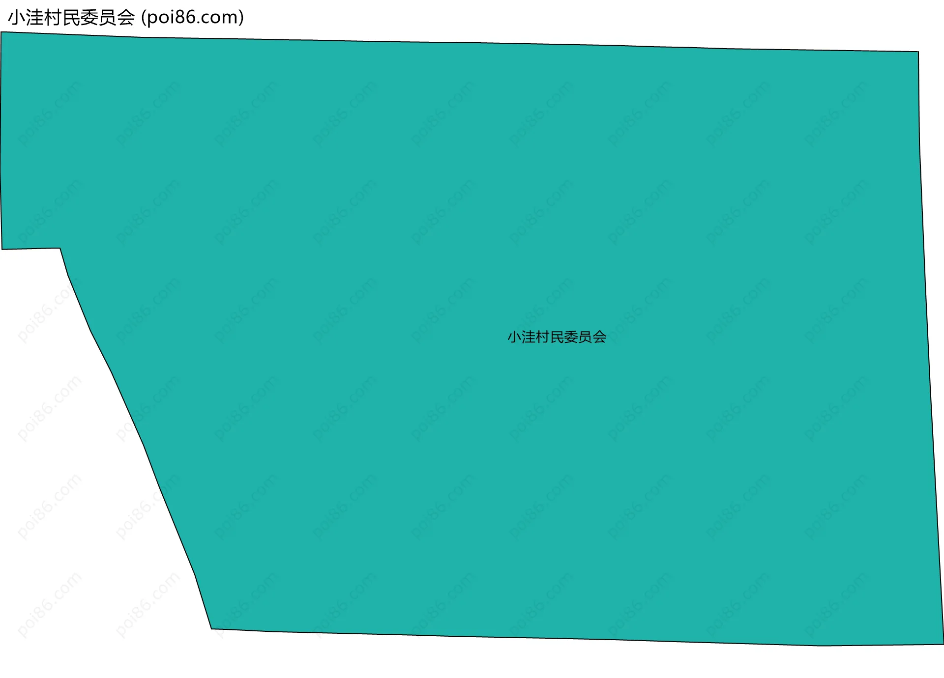 小洼村民委员会边界地图