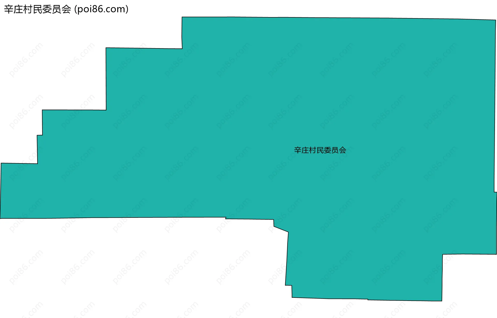 辛庄村民委员会边界地图