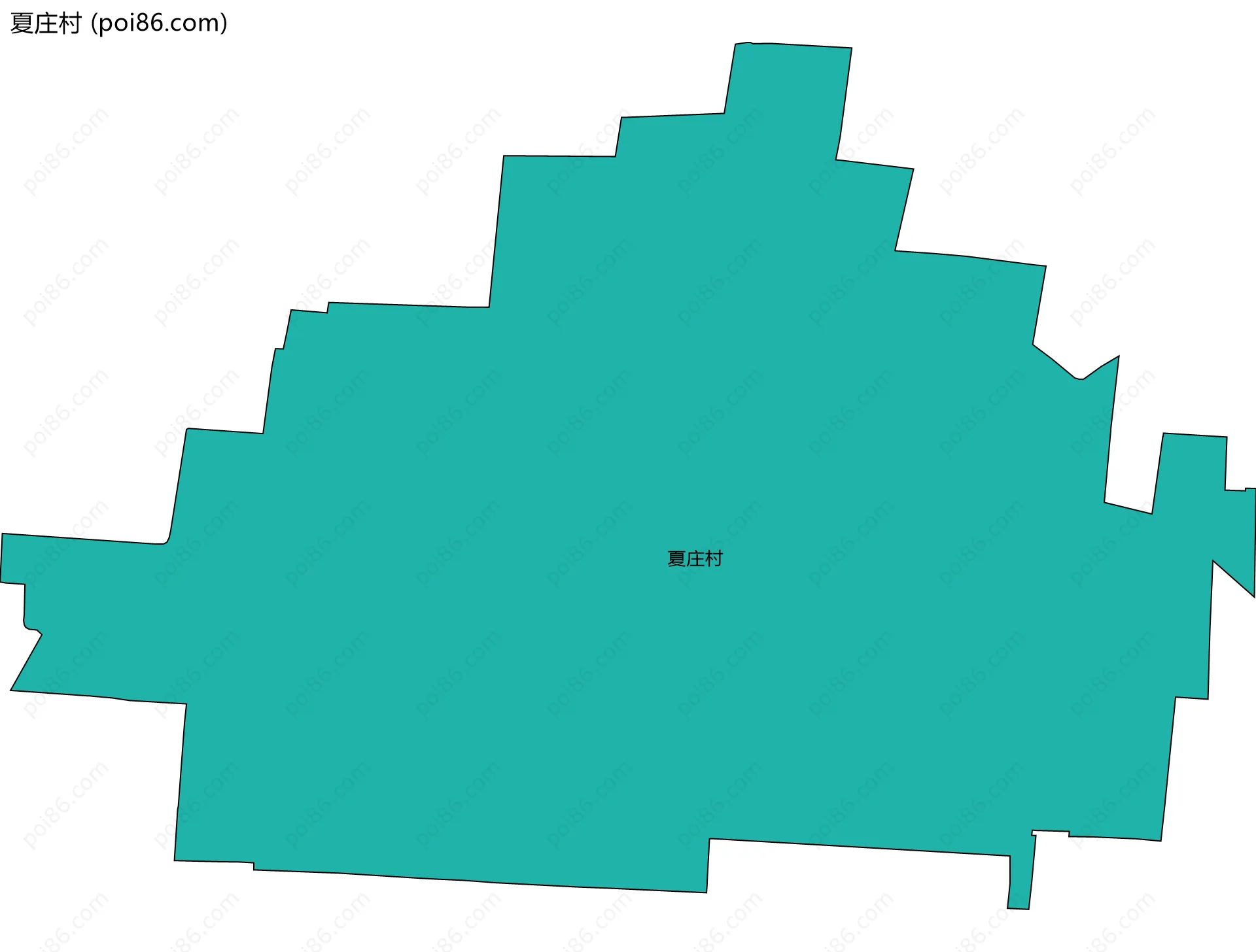 夏庄村边界地图
