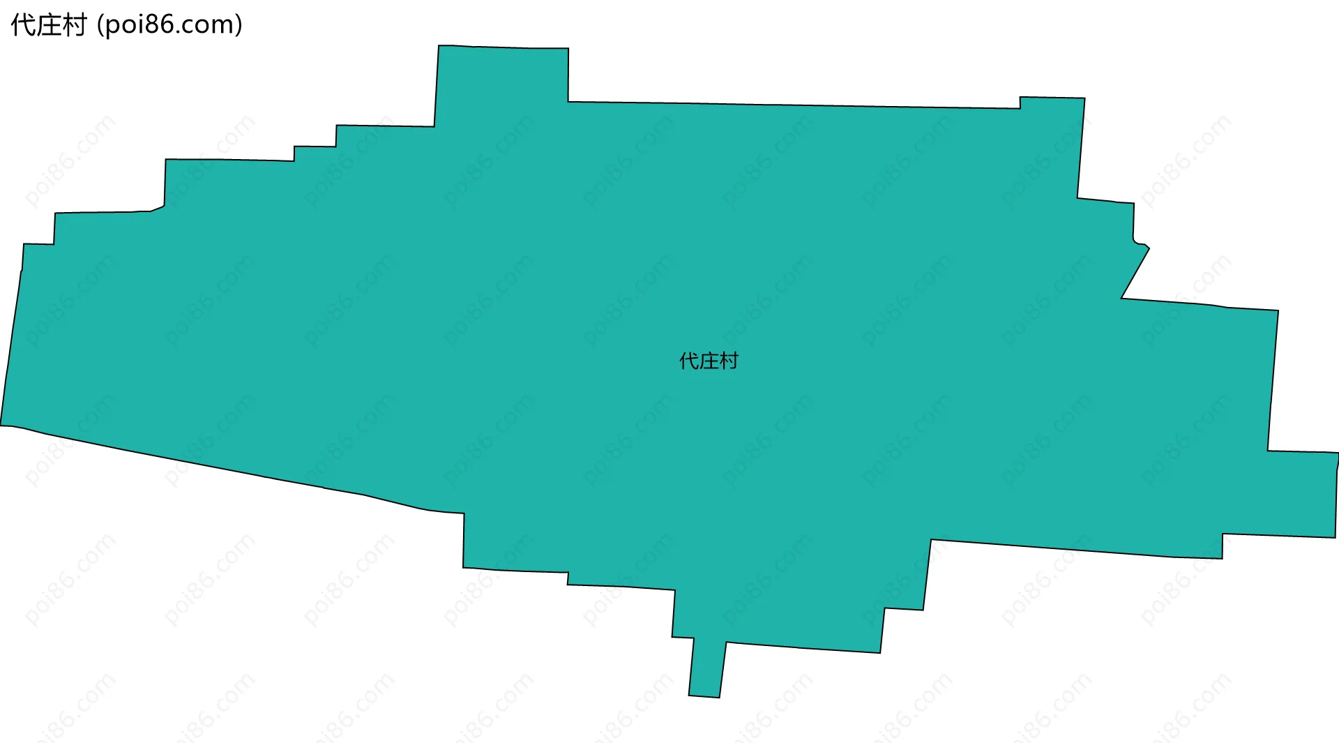 代庄村边界地图