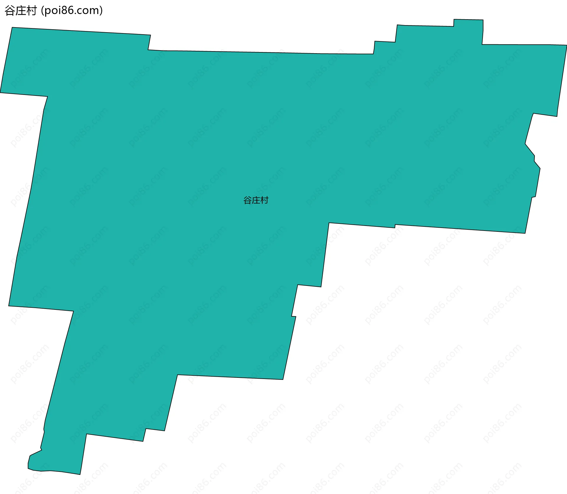 谷庄村边界地图