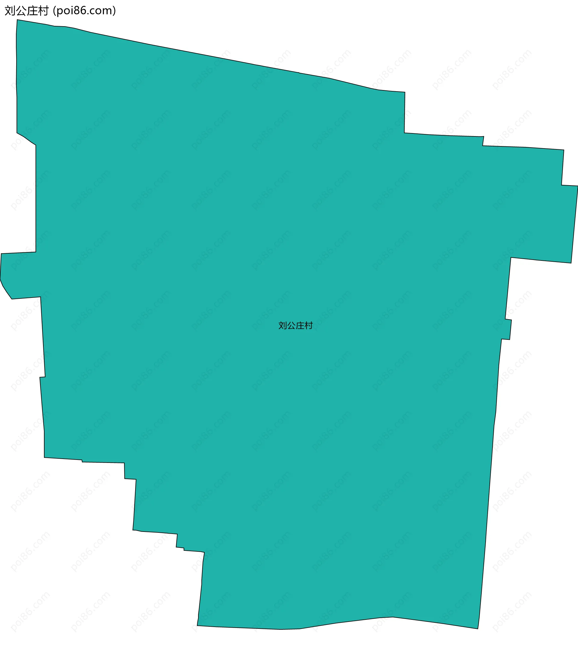 刘公庄村边界地图