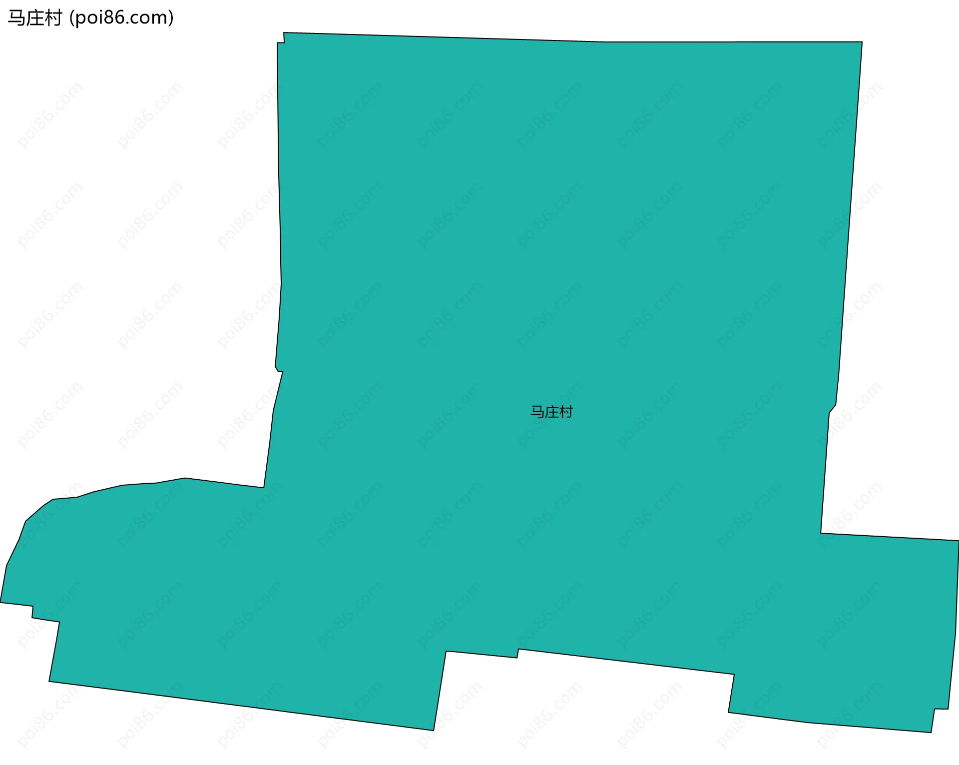 马庄村边界地图