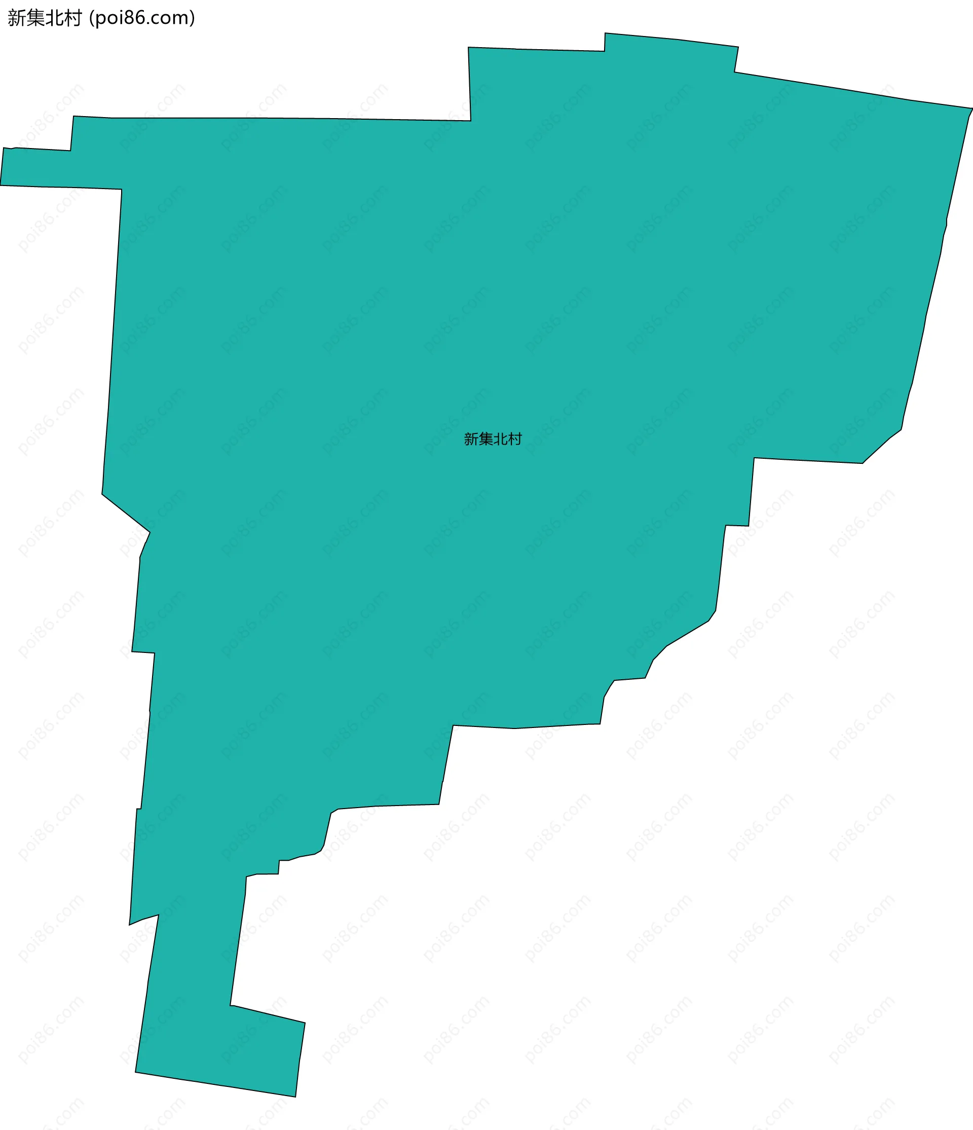 新集北村边界地图