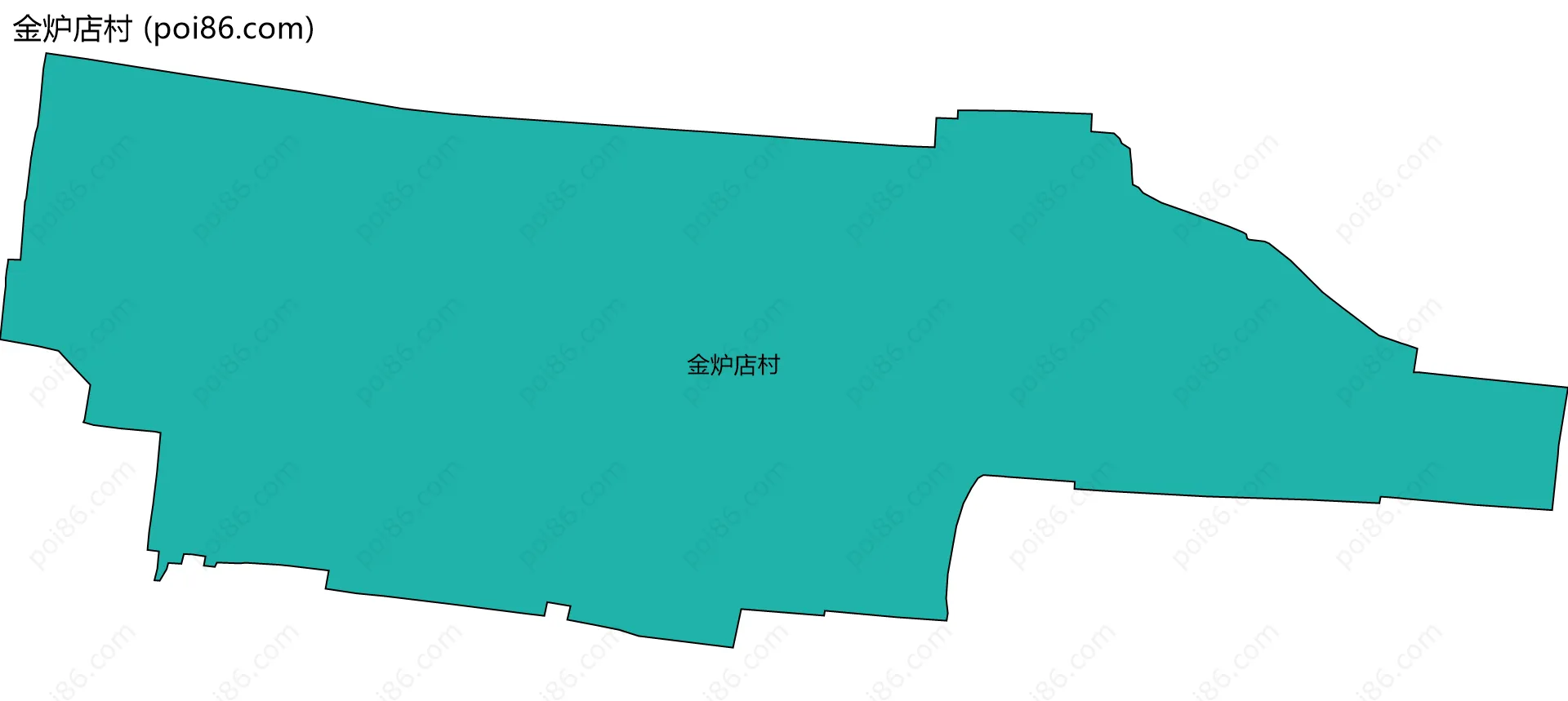 金炉店村边界地图